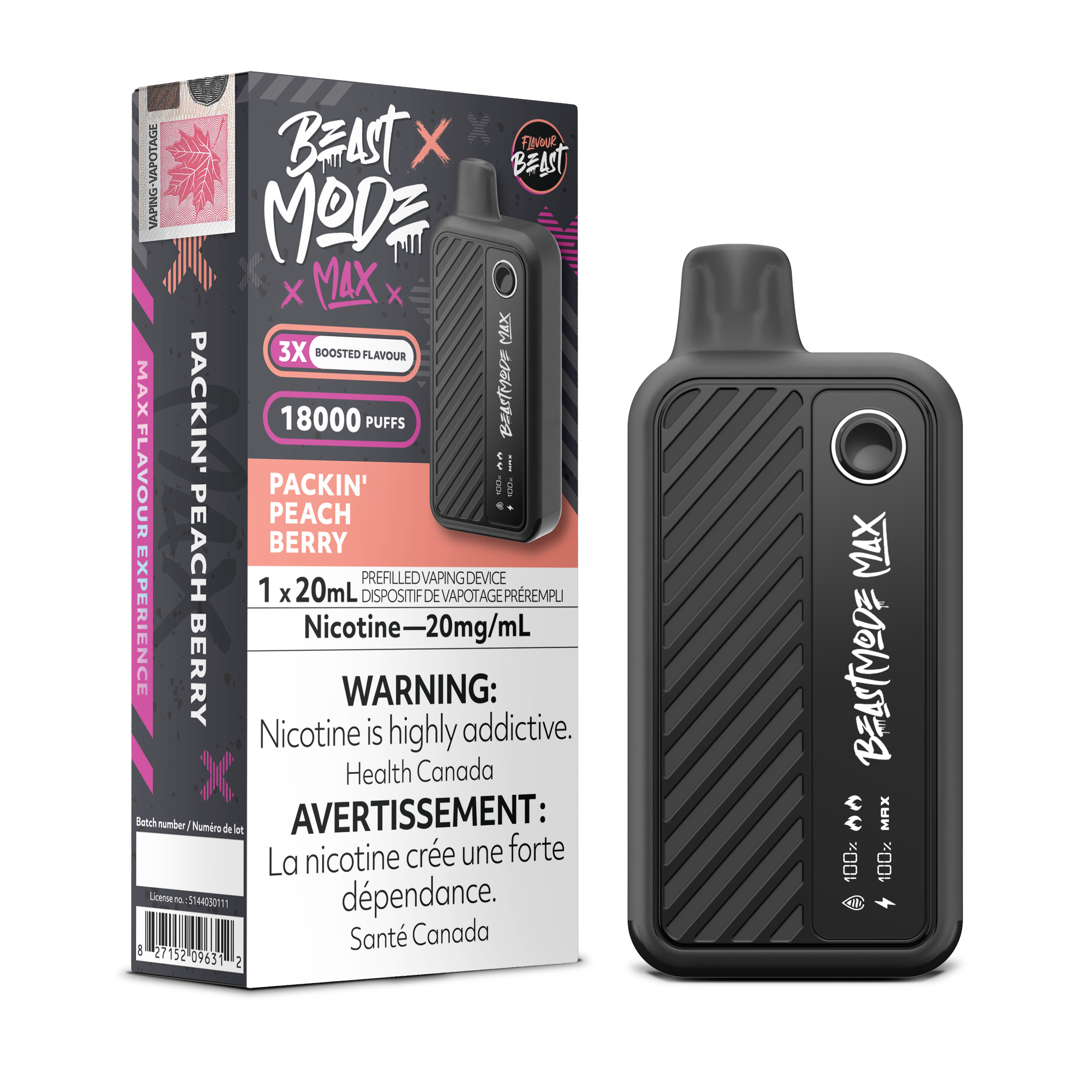 Flavour Beast Mode Max - Disposable E-Cig (EXCISE TAXED) (18k Puffs)