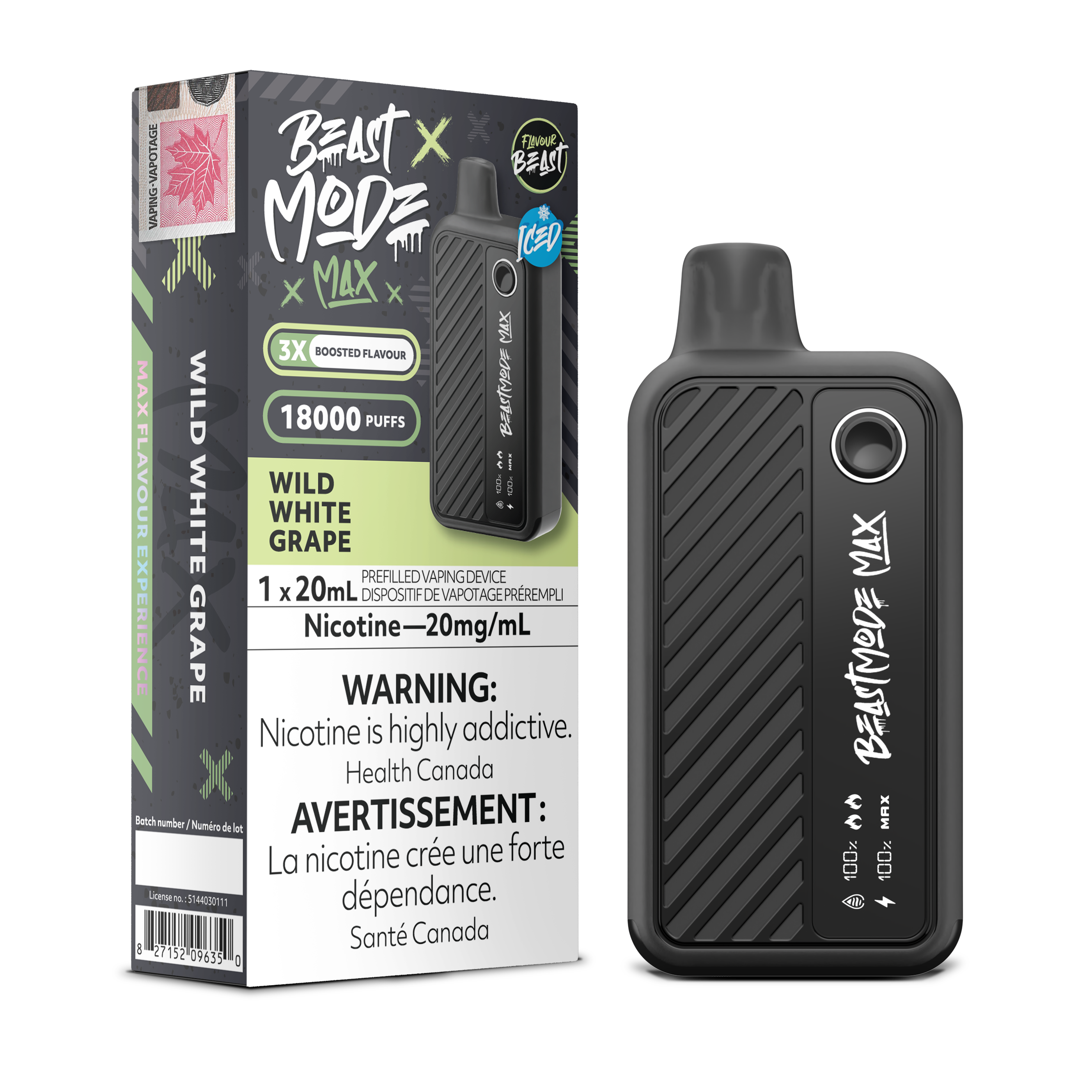Flavour Beast Mode Max - Disposable E-Cig (EXCISE TAXED) (18k Puffs)