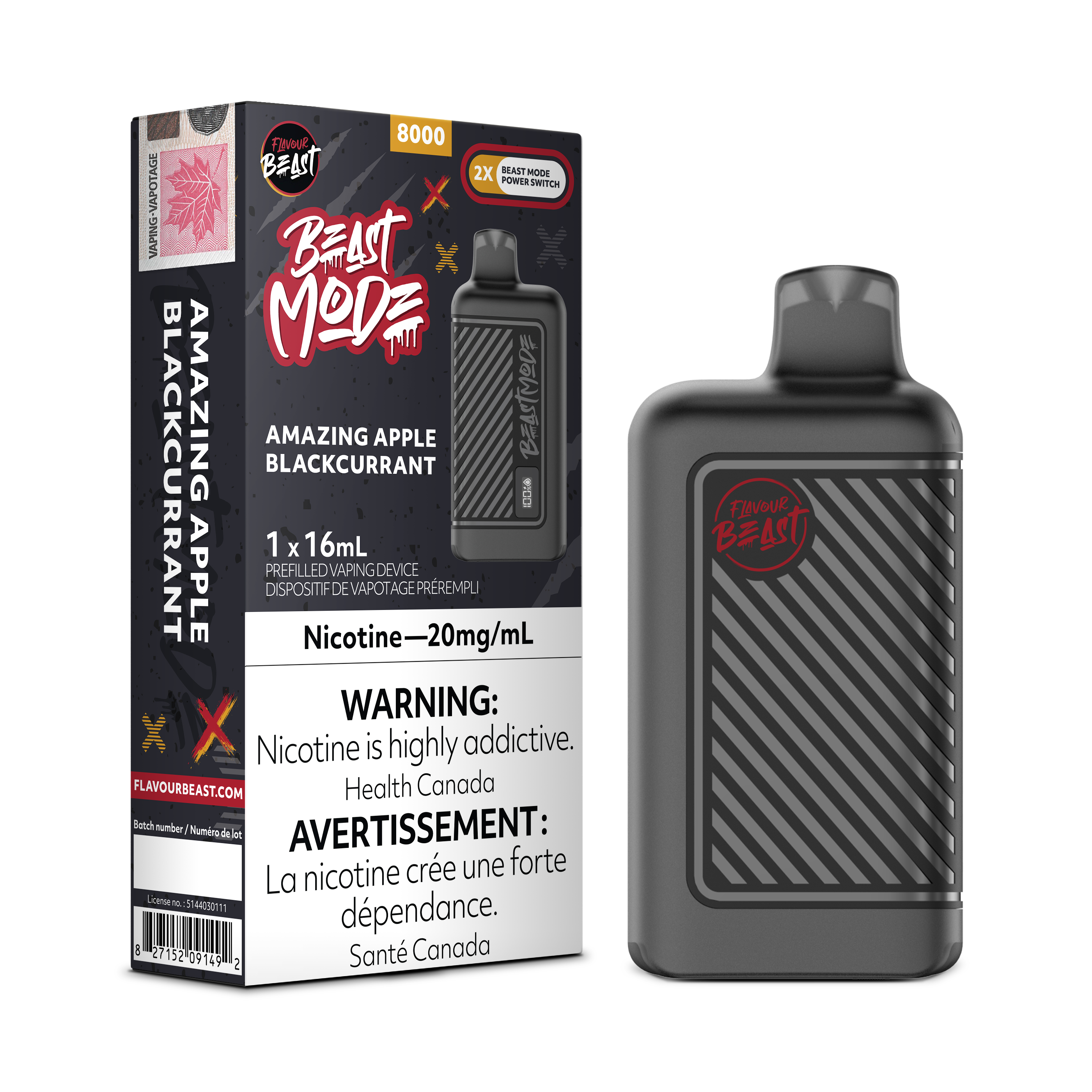Flavour Beast Mode - Disposable E-Cig (EXCISE TAXED) (8000 Puffs)