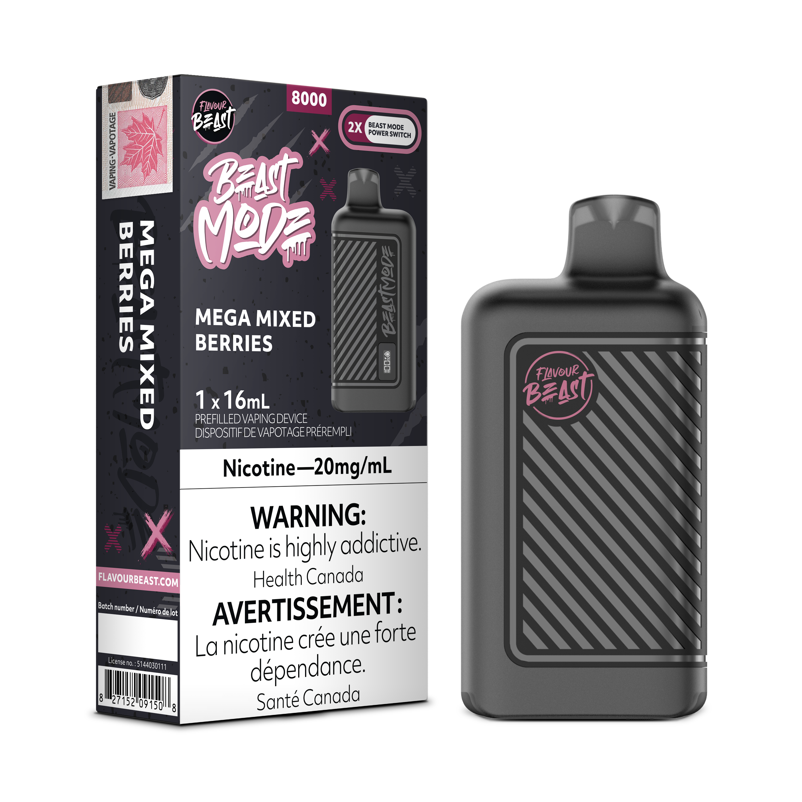 Flavour Beast Mode - Disposable E-Cig (EXCISE TAXED) (8000 Puffs)