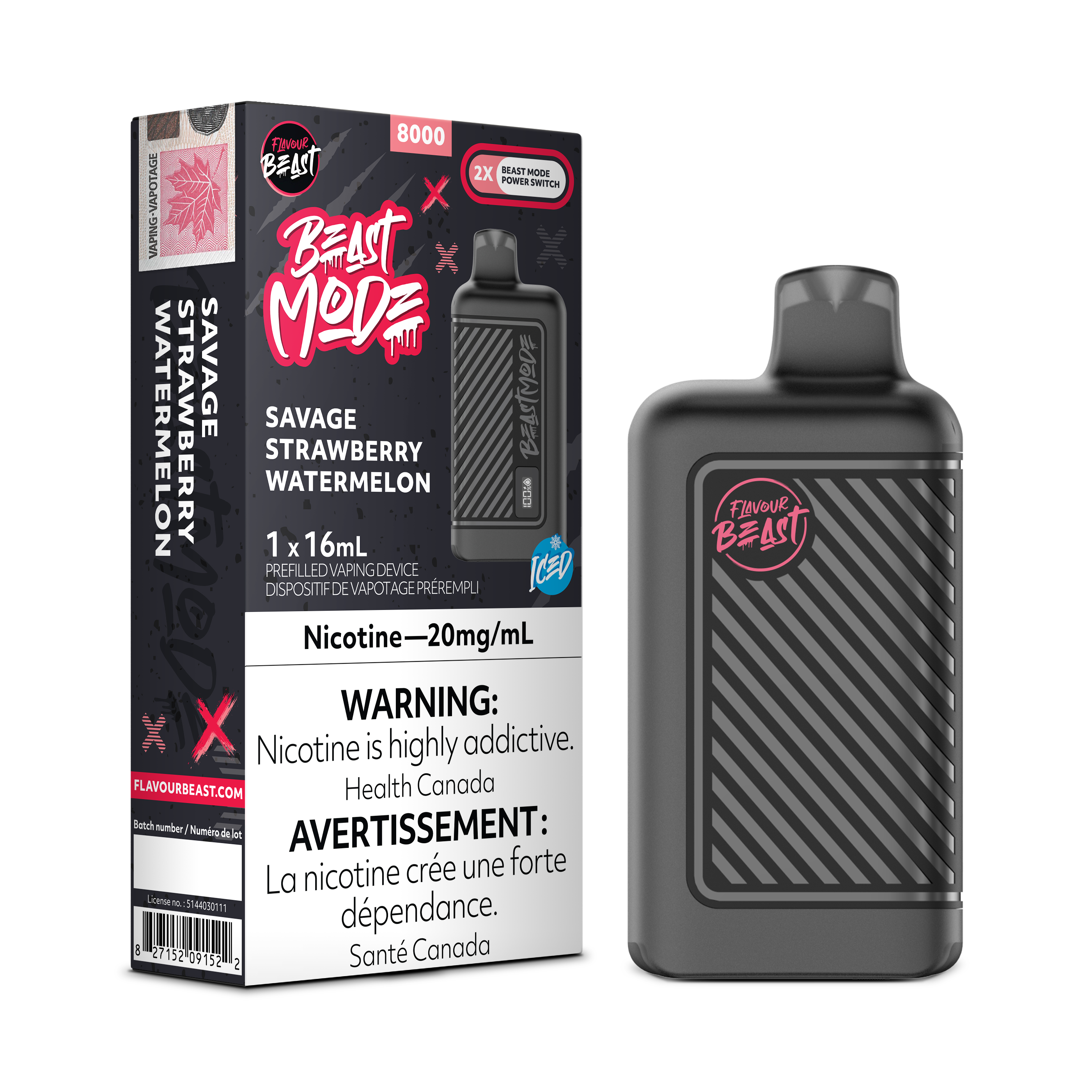 Flavour Beast Mode - Disposable E-Cig (EXCISE TAXED) (8000 Puffs)