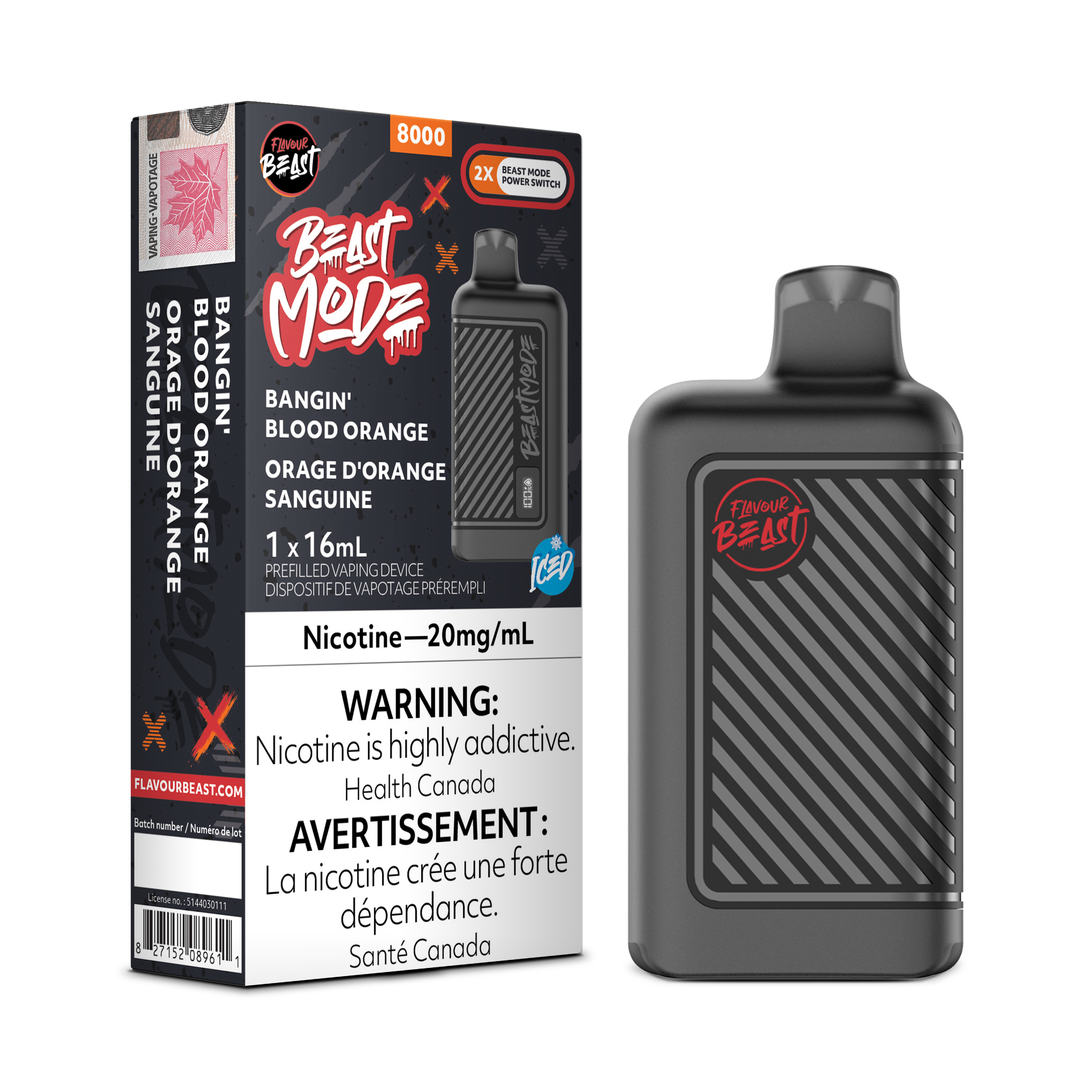 Flavour Beast Mode - Disposable E-Cig (EXCISE TAXED) (8000 Puffs)