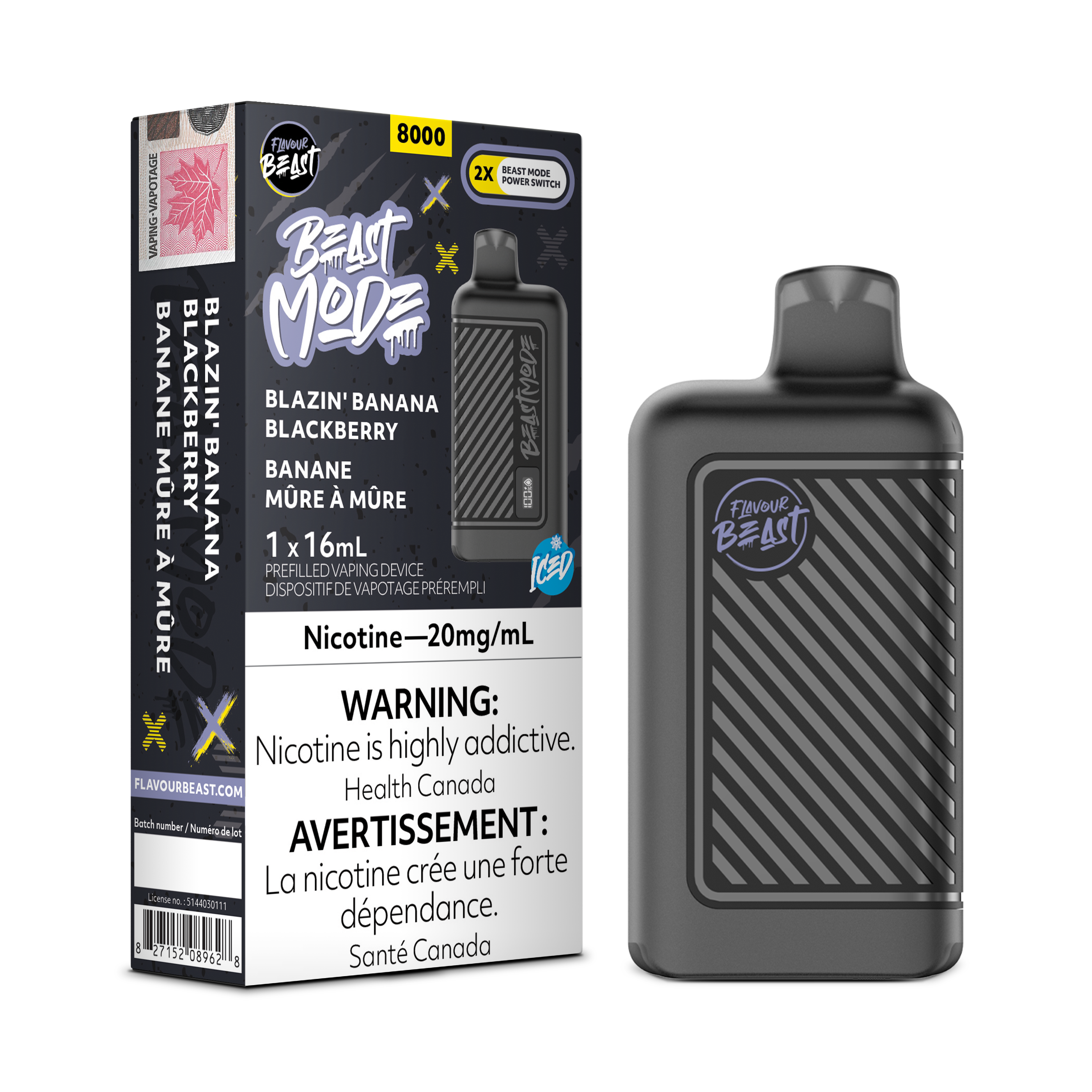 Flavour Beast Mode - Disposable E-Cig (EXCISE TAXED) (8000 Puffs)