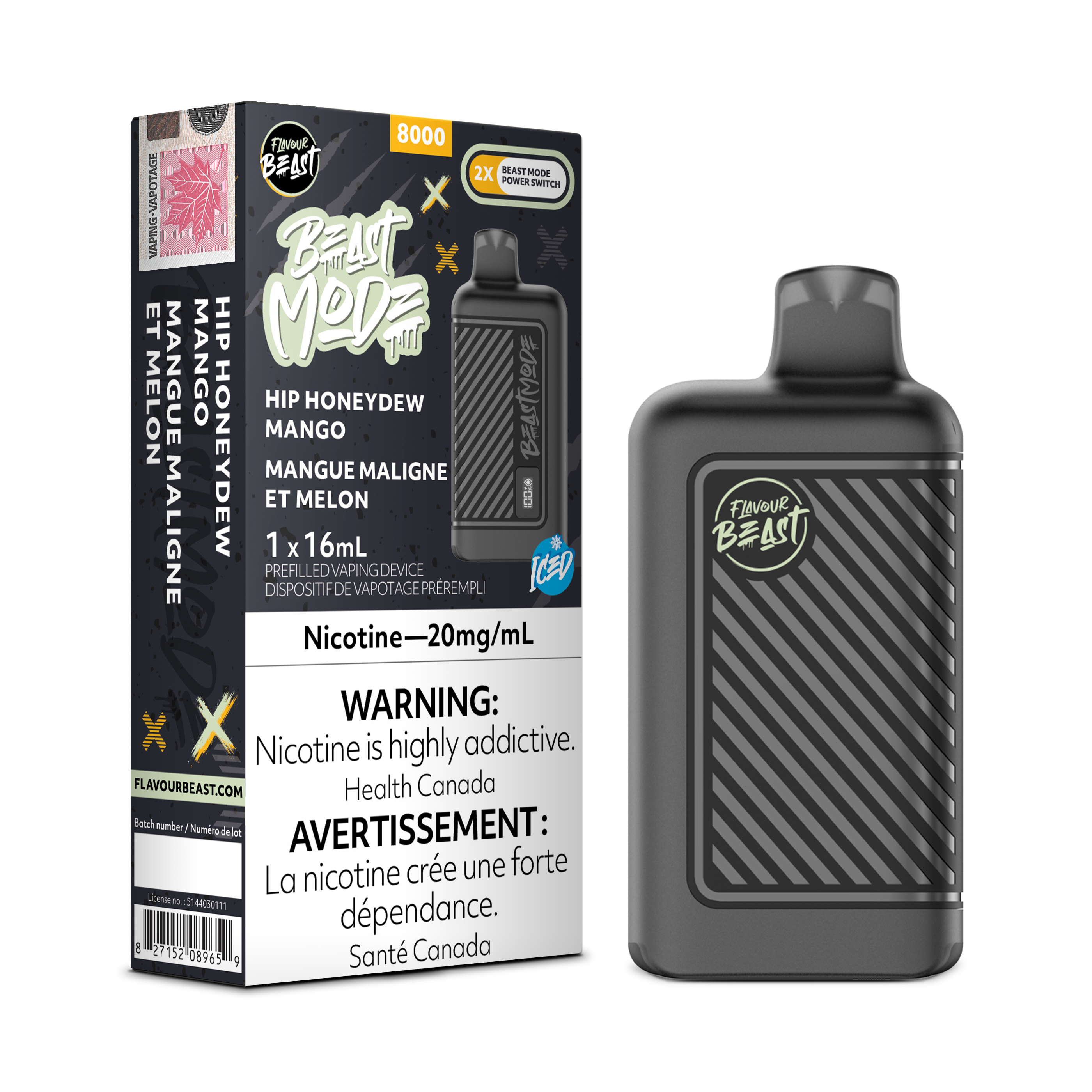 Flavour Beast Mode - Disposable E-Cig (EXCISE TAXED) (8000 Puffs)