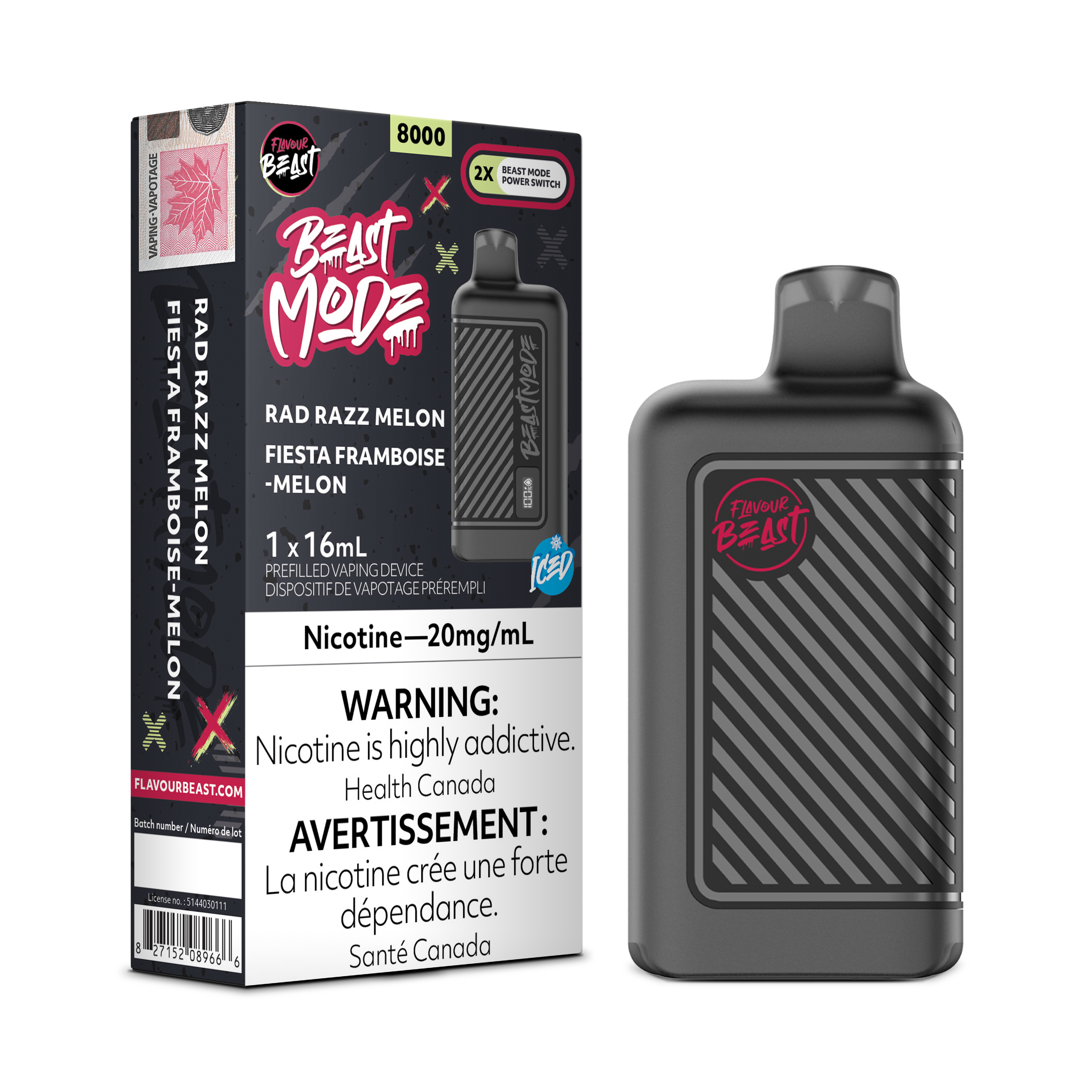 Flavour Beast Mode - Disposable E-Cig (EXCISE TAXED) (8000 Puffs)