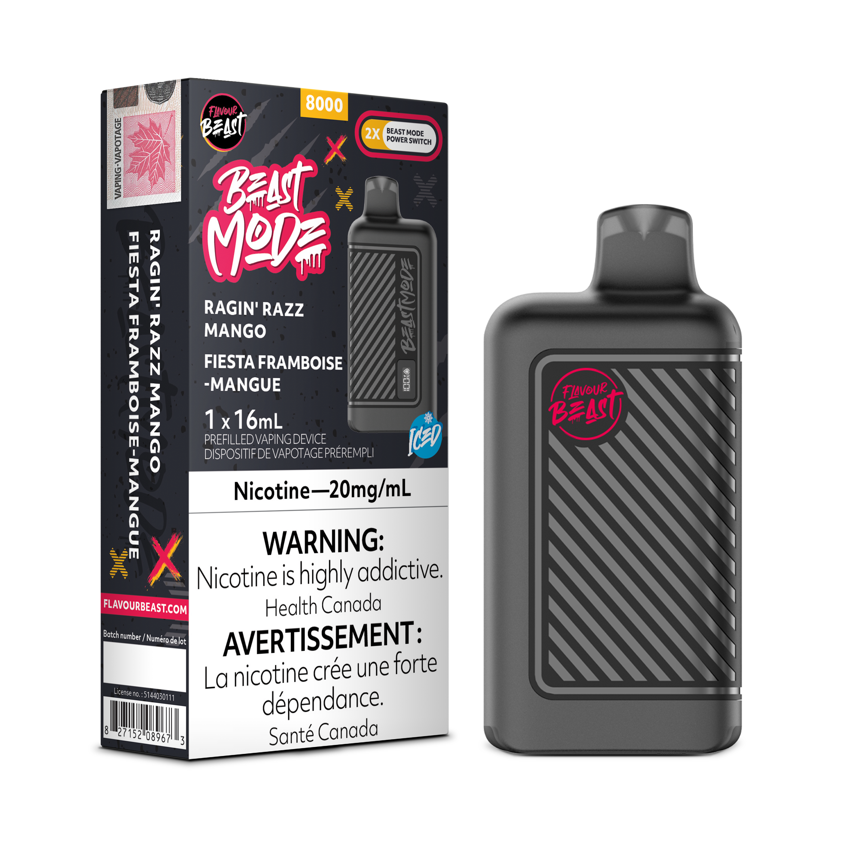 Flavour Beast Mode - Disposable E-Cig (EXCISE TAXED) (8000 Puffs)