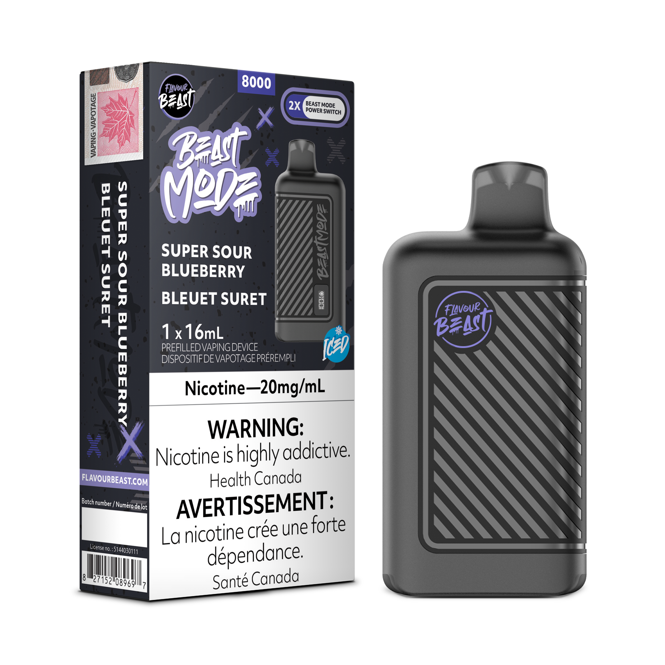 Flavour Beast Mode - Disposable E-Cig (EXCISE TAXED) (8000 Puffs)