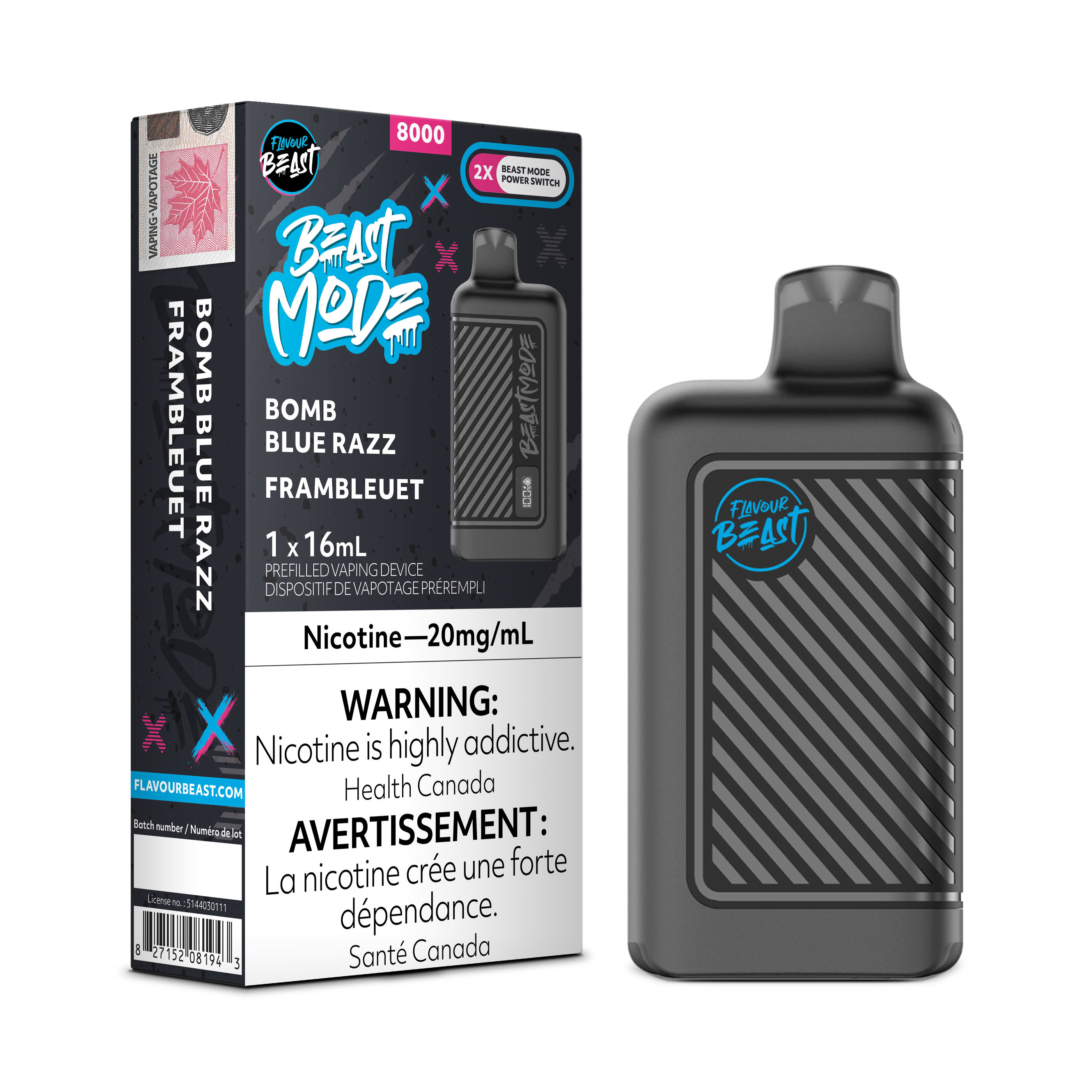 Flavour Beast Mode - Disposable E-Cig (EXCISE TAXED) (8000 Puffs)