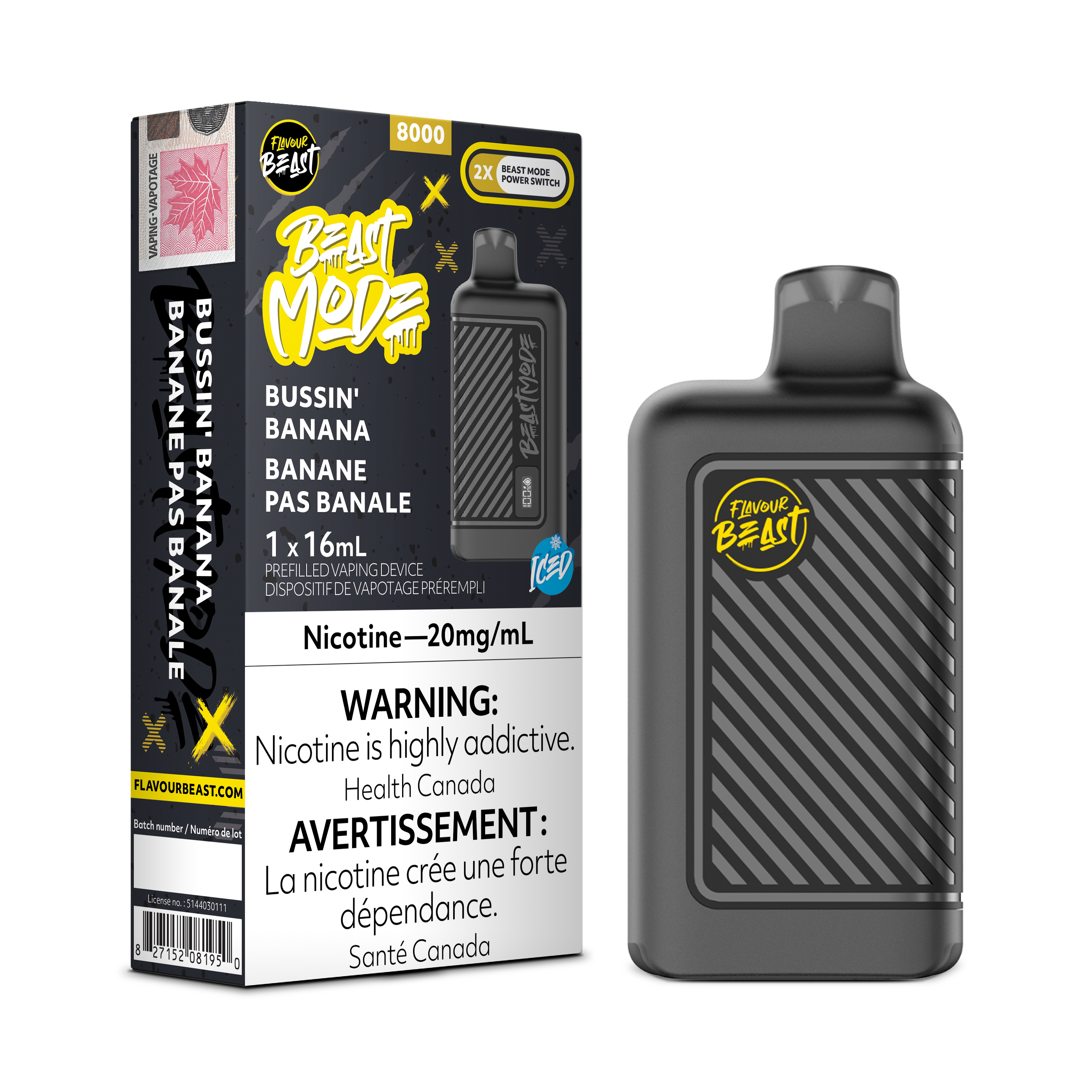 Flavour Beast Mode - Disposable E-Cig (EXCISE TAXED) (8000 Puffs)