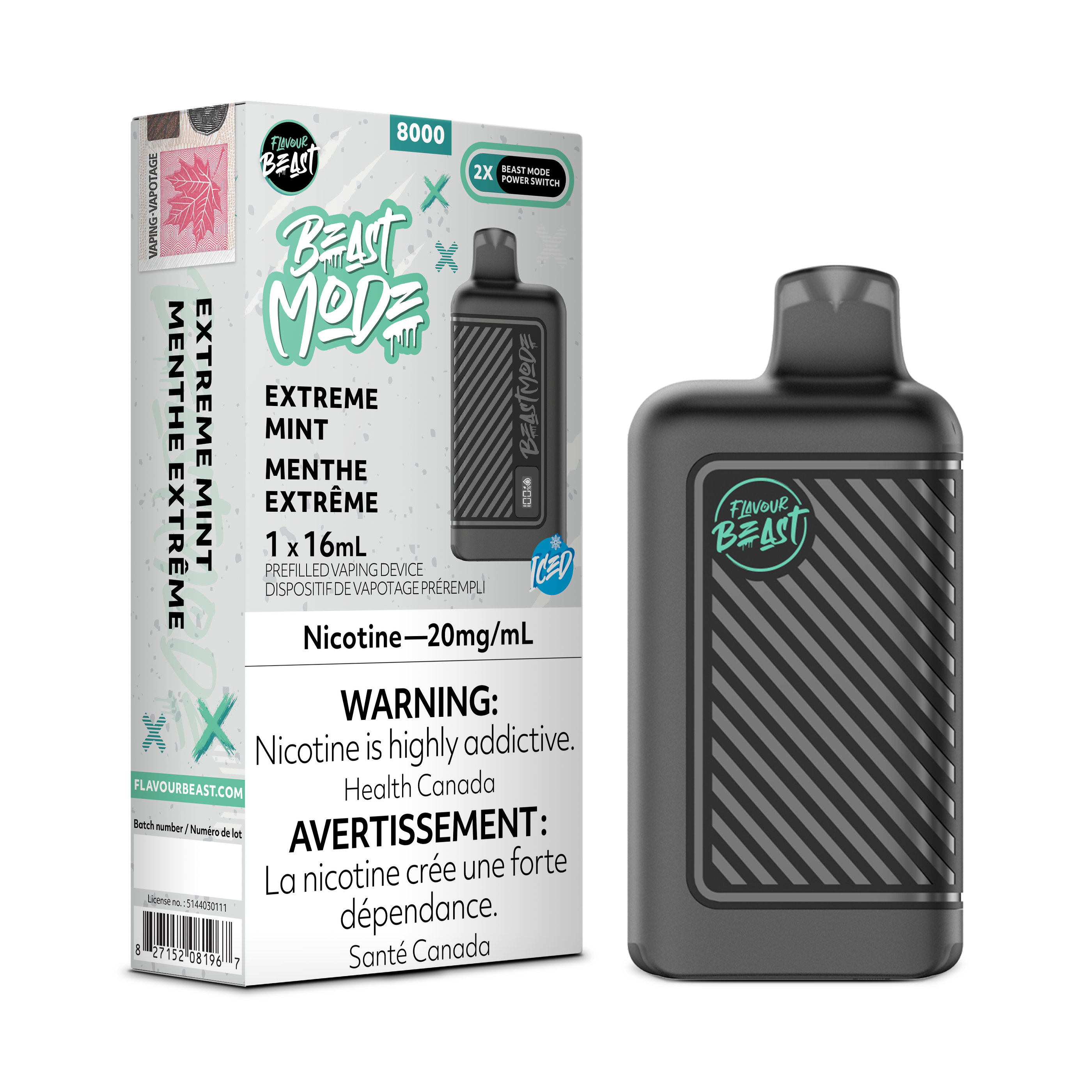 Flavour Beast Mode - Disposable E-Cig (EXCISE TAXED) (8000 Puffs)