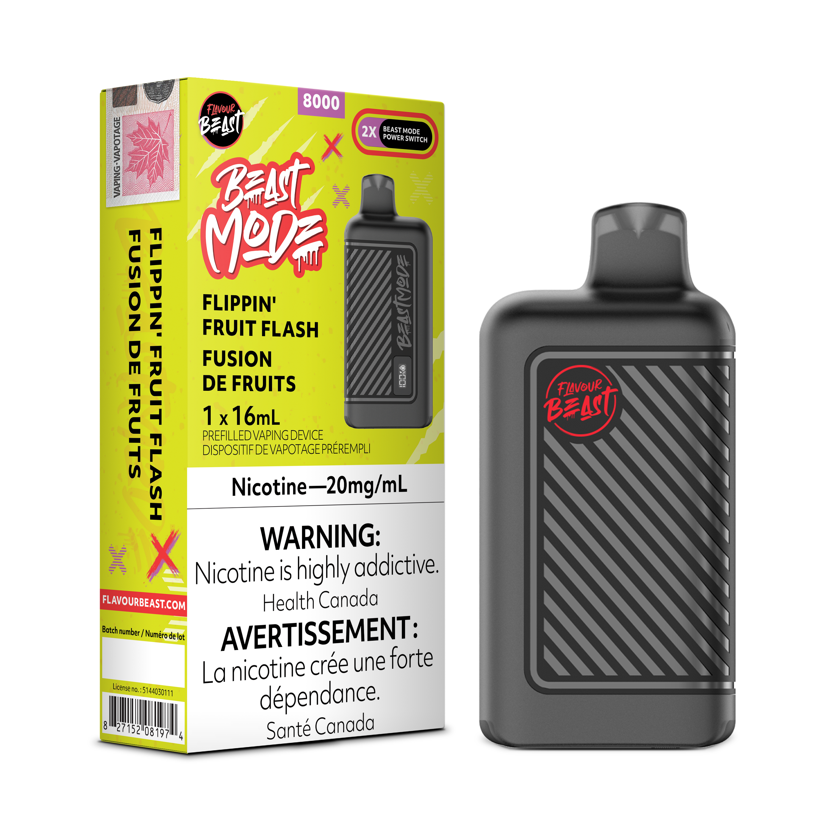 Flavour Beast Mode - Disposable E-Cig (EXCISE TAXED) (8000 Puffs)