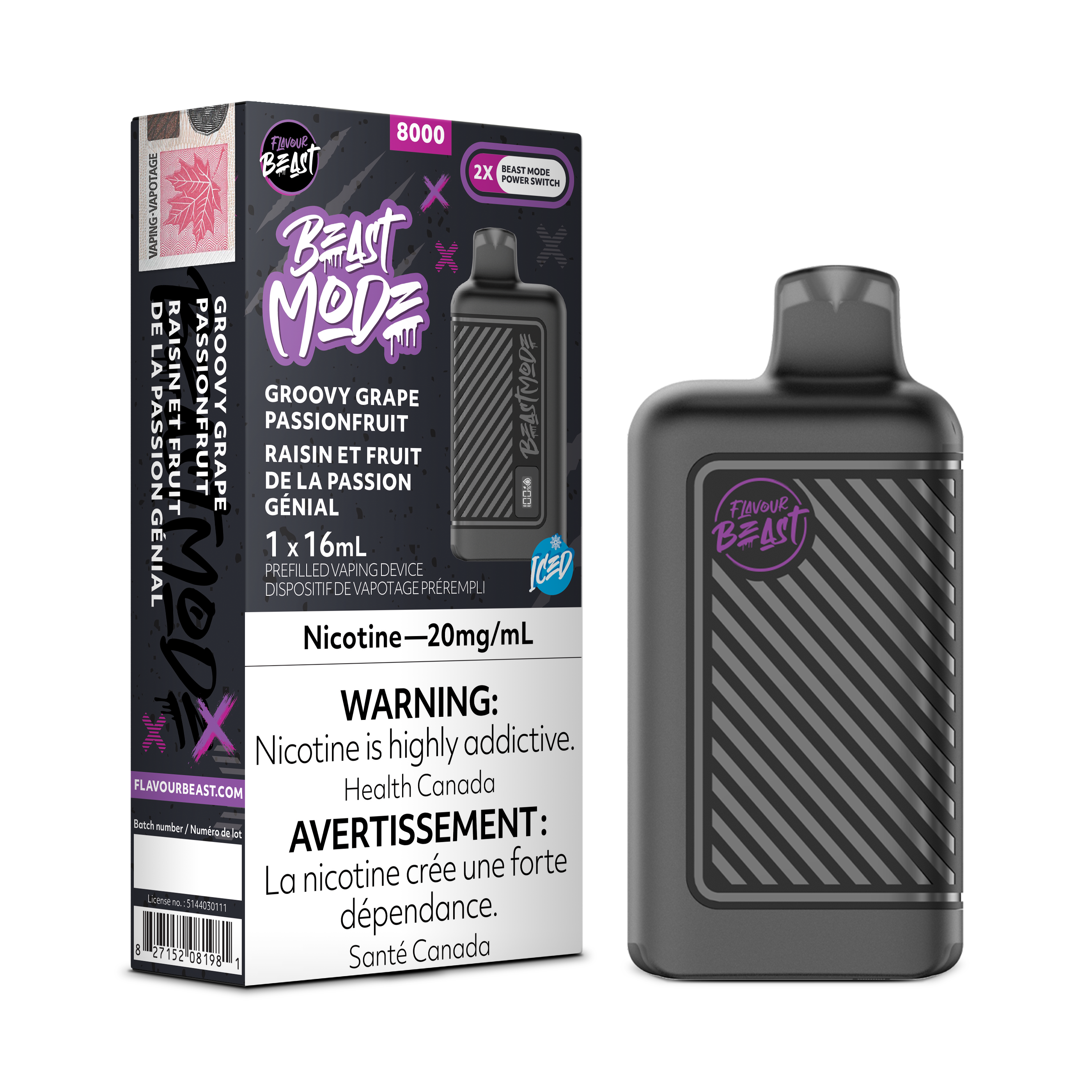 Flavour Beast Mode - Disposable E-Cig (EXCISE TAXED) (8000 Puffs)