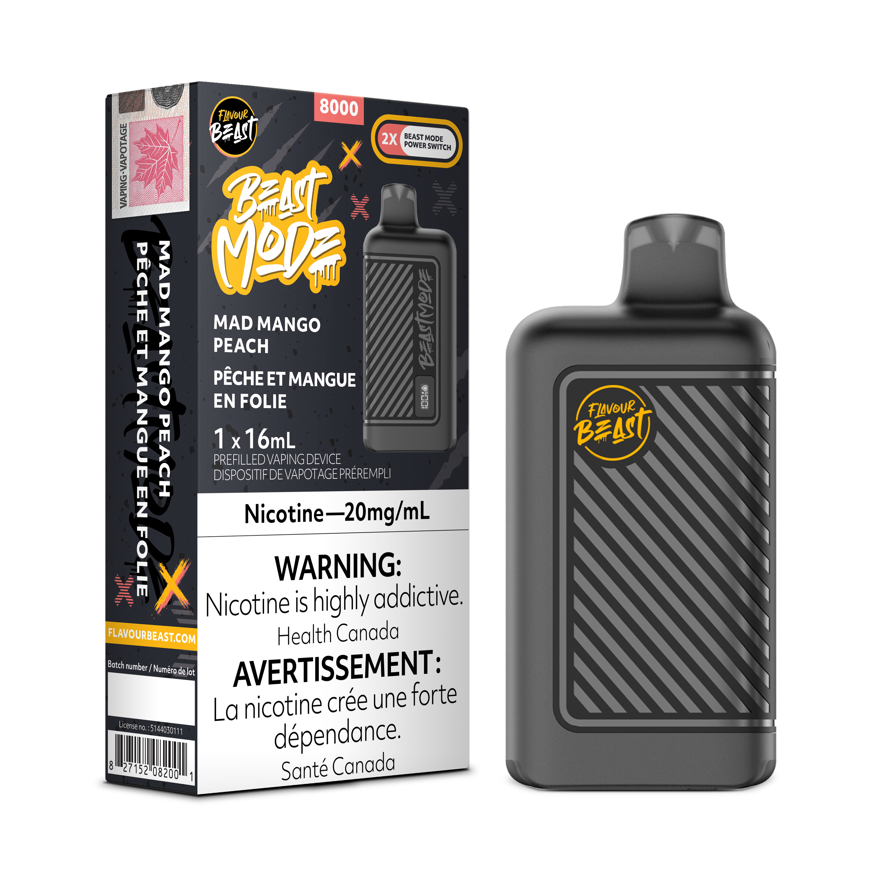 Flavour Beast Mode - Disposable E-Cig (EXCISE TAXED) (8000 Puffs)