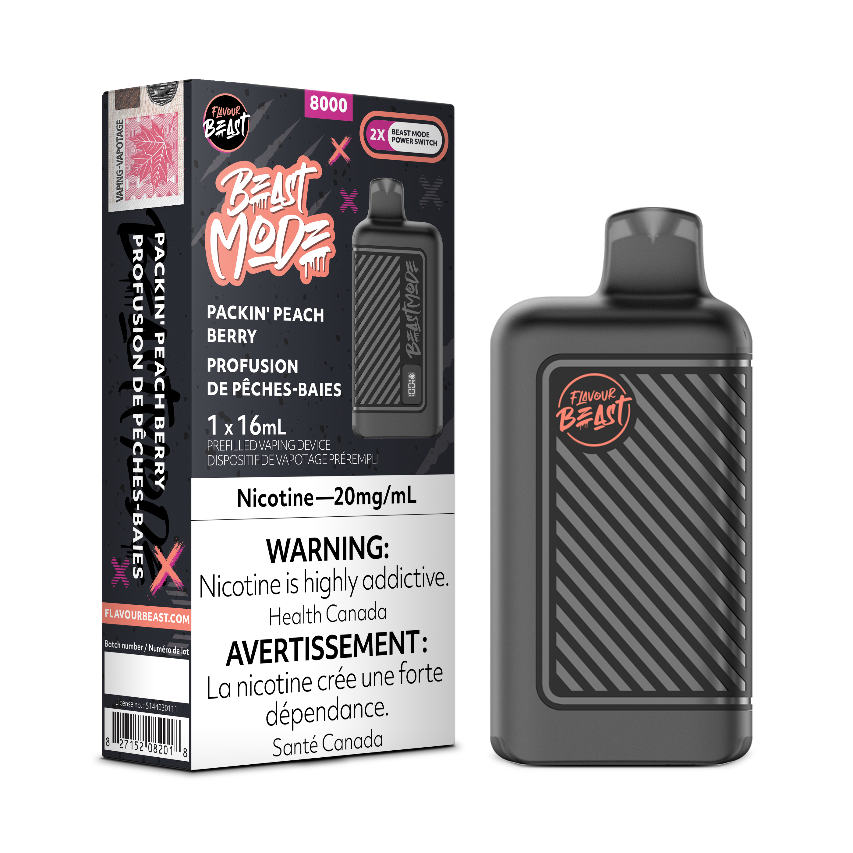 Flavour Beast Mode - Disposable E-Cig (EXCISE TAXED) (8000 Puffs)