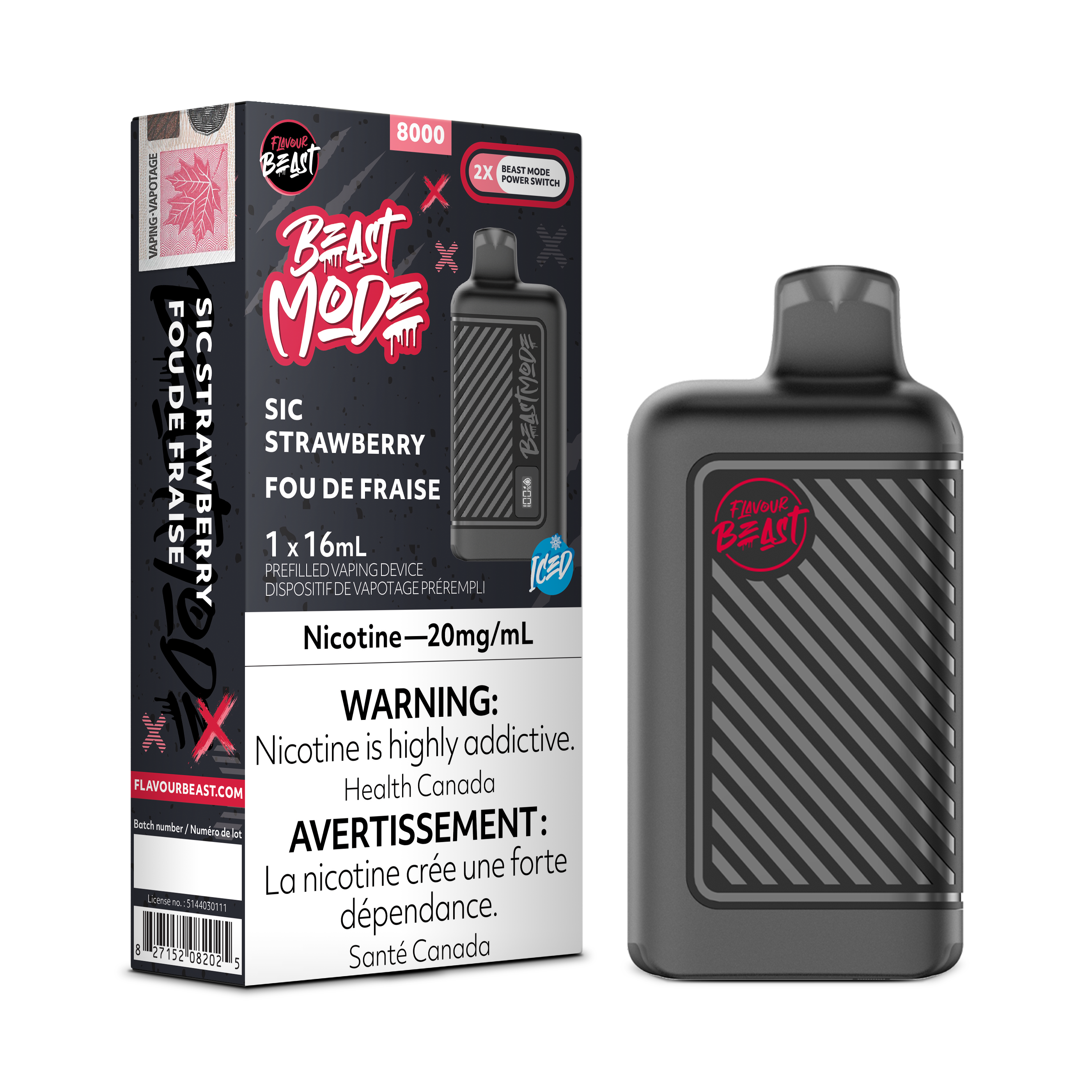 Flavour Beast Mode - Disposable E-Cig (EXCISE TAXED) (8000 Puffs)