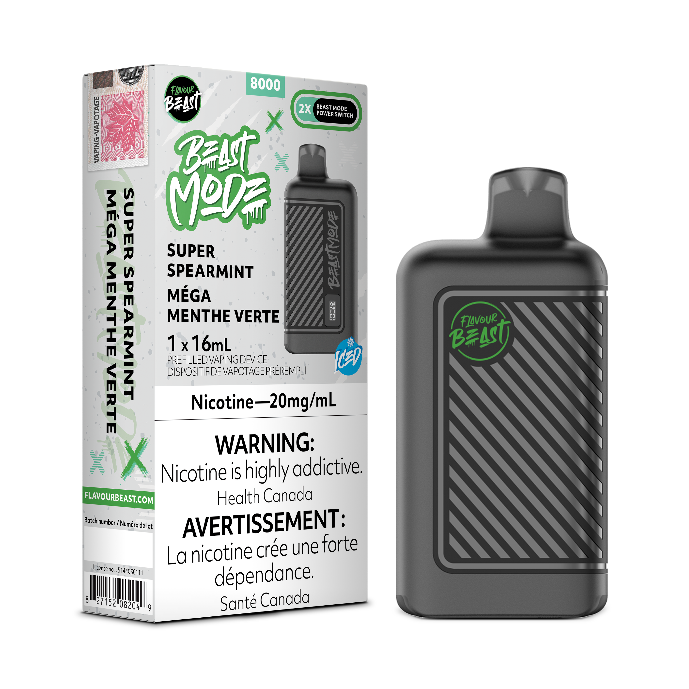 Flavour Beast Mode - Disposable E-Cig (EXCISE TAXED) (8000 Puffs)