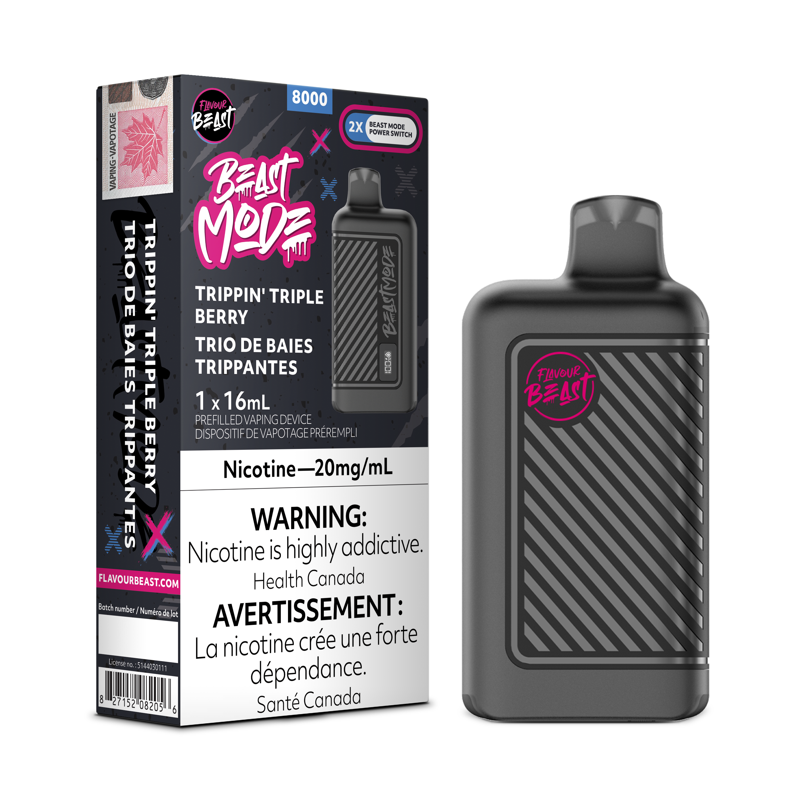 Flavour Beast Mode - Disposable E-Cig (EXCISE TAXED) (8000 Puffs)