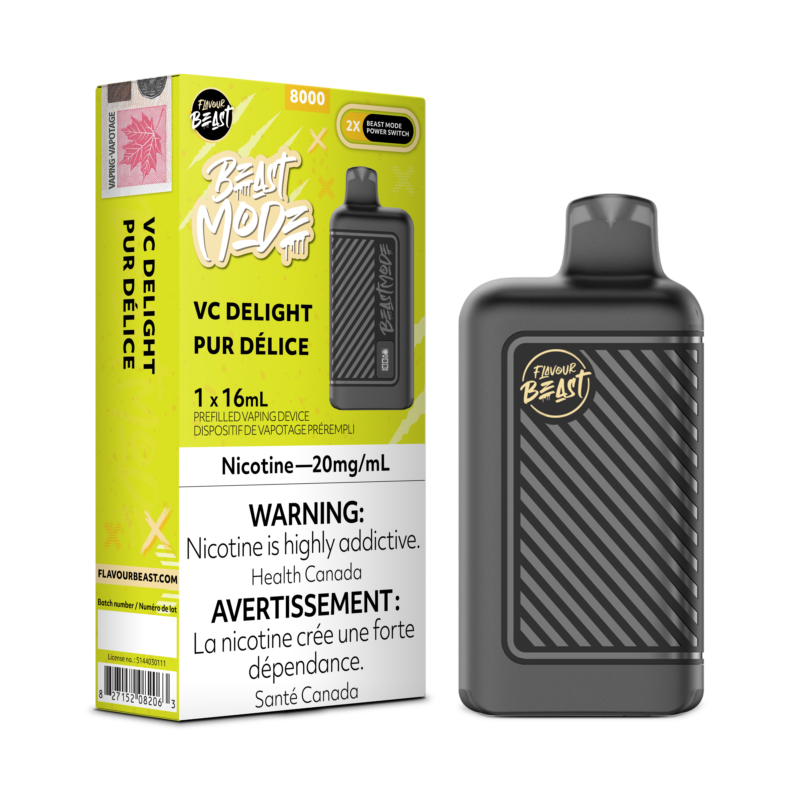 Flavour Beast Mode - Disposable E-Cig (EXCISE TAXED) (8000 Puffs)