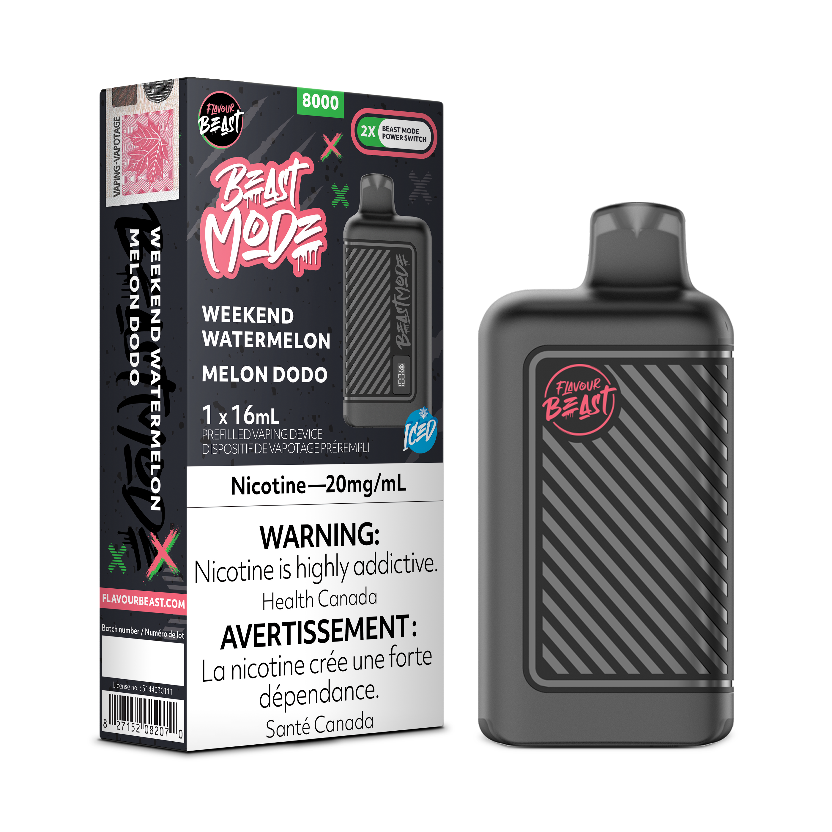 Flavour Beast Mode - Disposable E-Cig (EXCISE TAXED) (8000 Puffs)