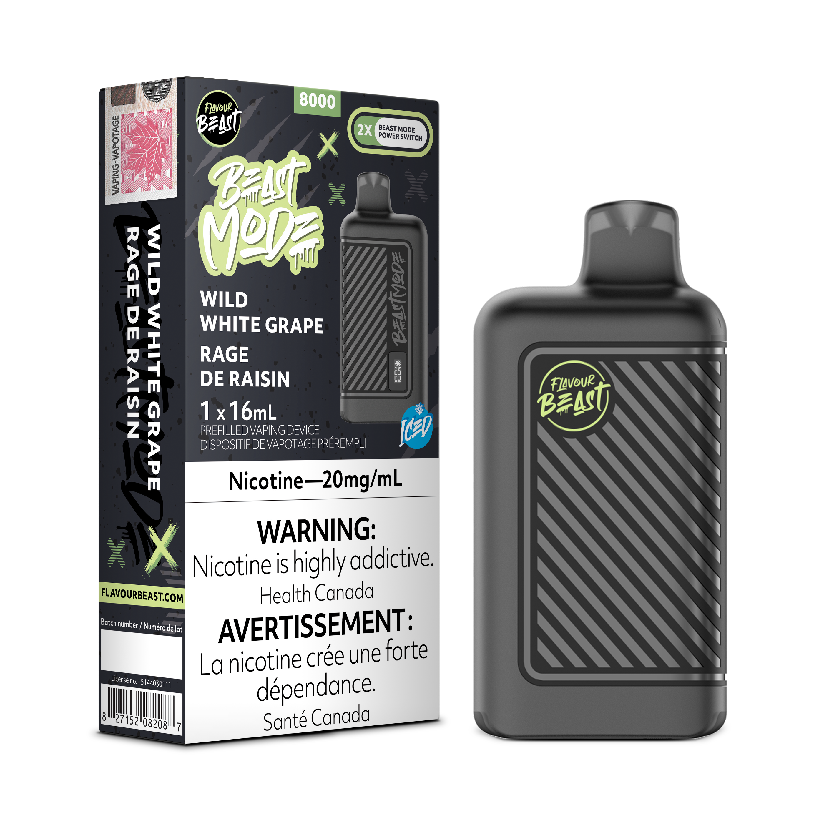 Flavour Beast Mode - Disposable E-Cig (EXCISE TAXED) (8000 Puffs)