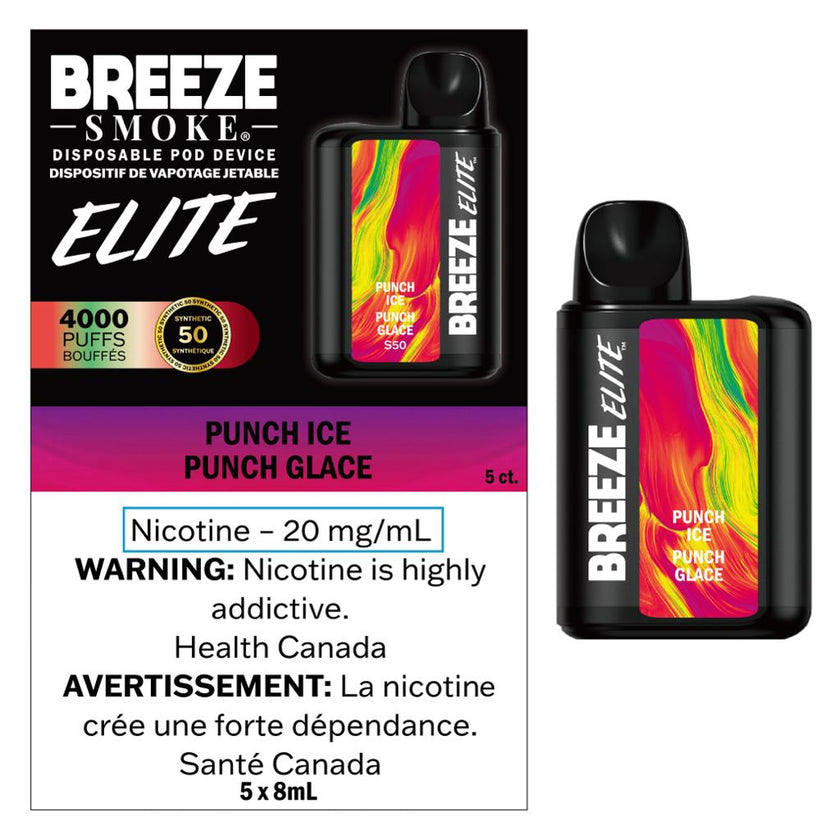Breeze Elite - Disposable E-Cig (4000 Puffs) (EXCISE TAXED)