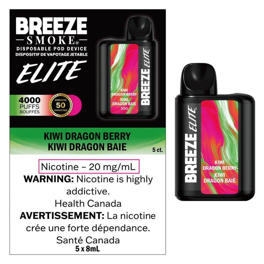 Breeze Elite - Disposable E-Cig (4000 Puffs) (EXCISE TAXED)