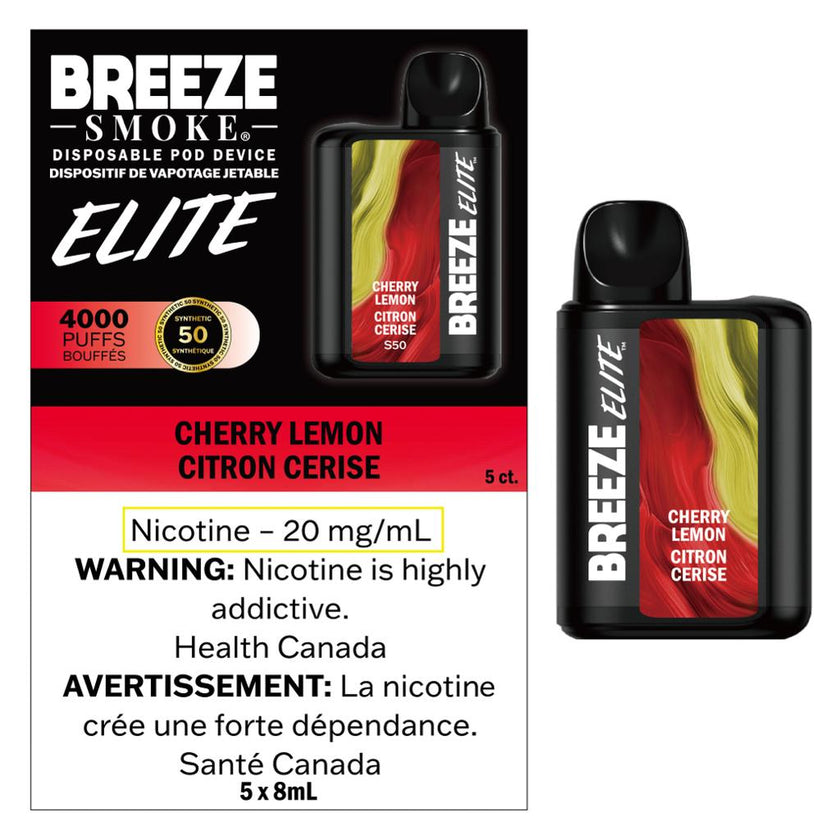 Breeze Elite - Disposable E-Cig (4000 Puffs) (EXCISE TAXED)