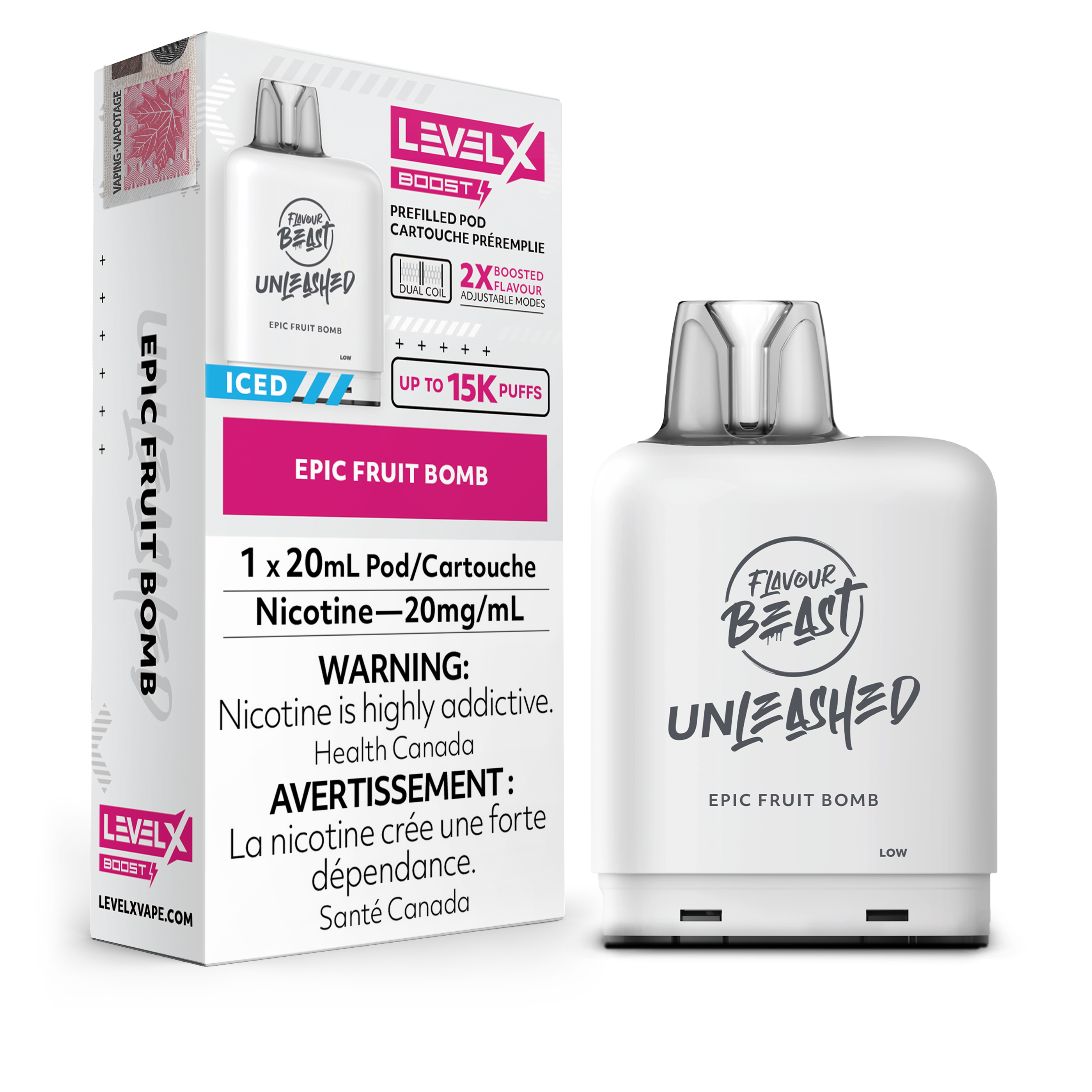 Level X - Flavour Beast Boost Unleashed Pods (15k puffs)