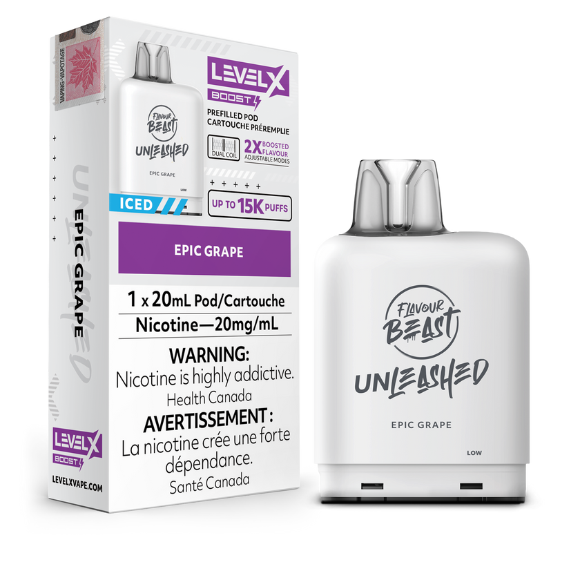 Level X - Flavour Beast Boost Unleashed Pods (15k puffs)