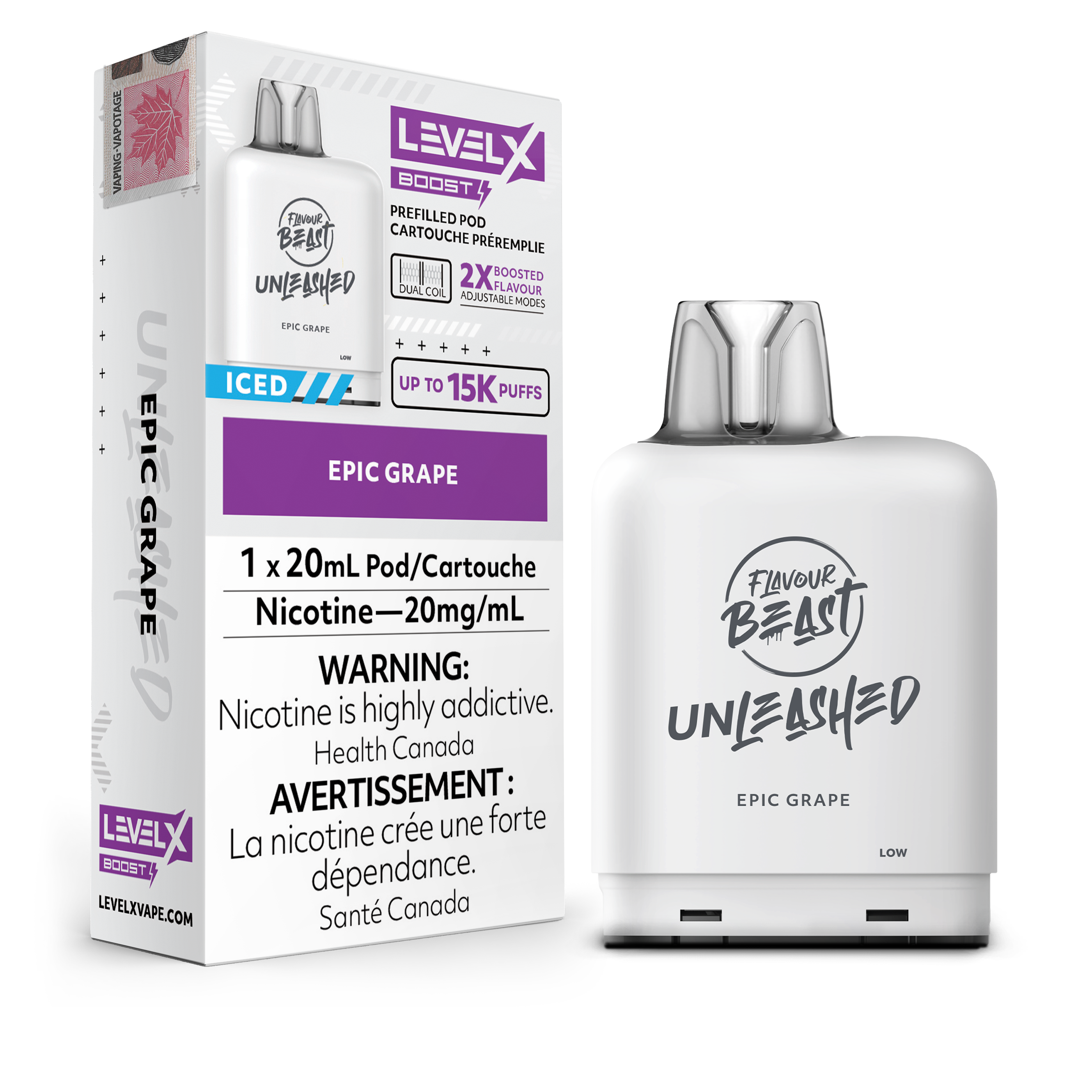 Level X - Flavour Beast Boost Unleashed Pods (15k puffs)