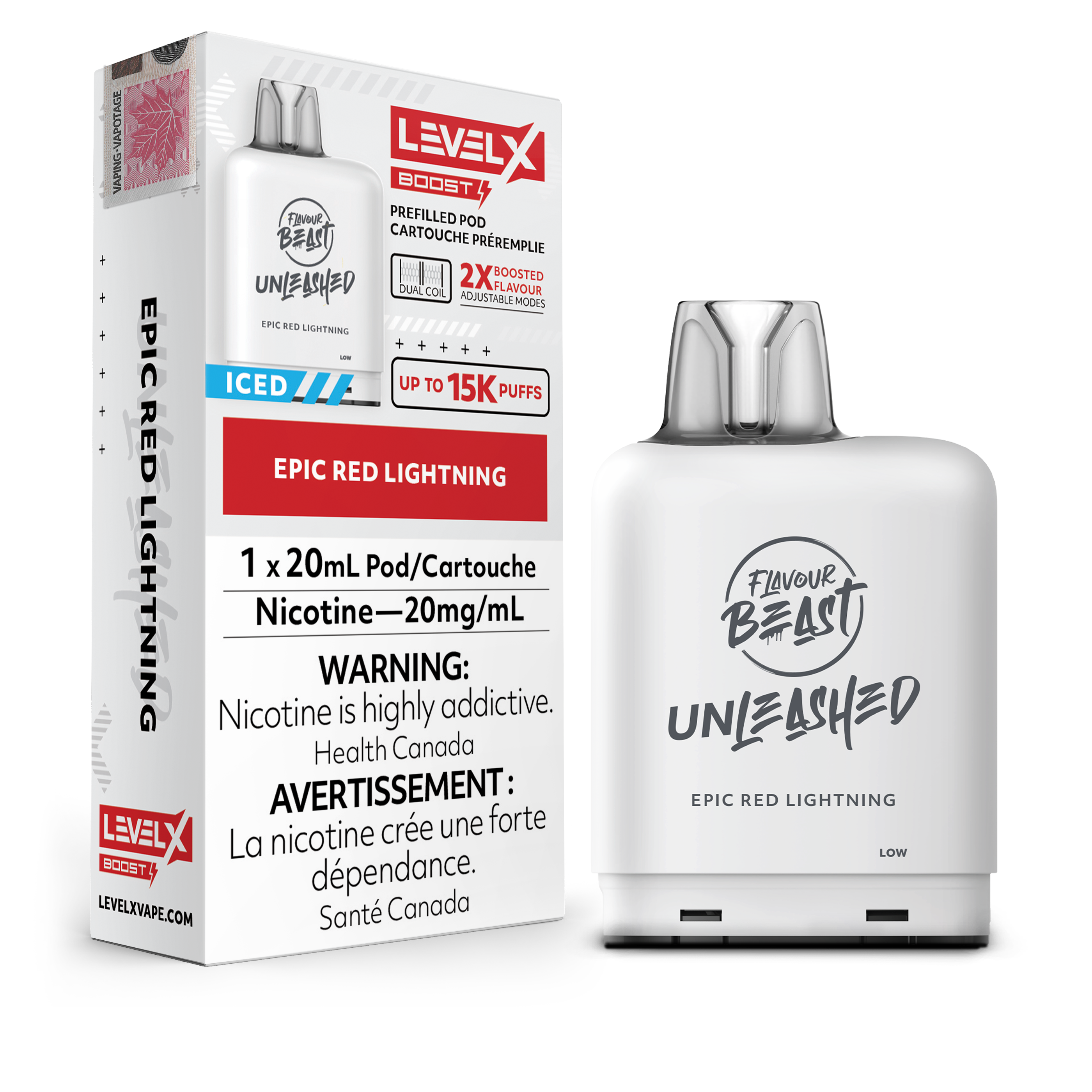 Level X - Flavour Beast Boost Unleashed Pods (15k puffs)