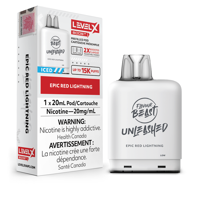 Level X - Flavour Beast Boost Unleashed Pods (15k puffs)