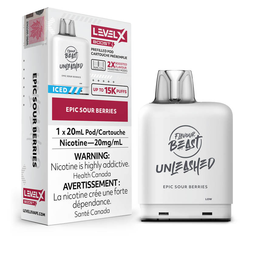 Level X - Flavour Beast Boost Unleashed Pods (15k puffs)