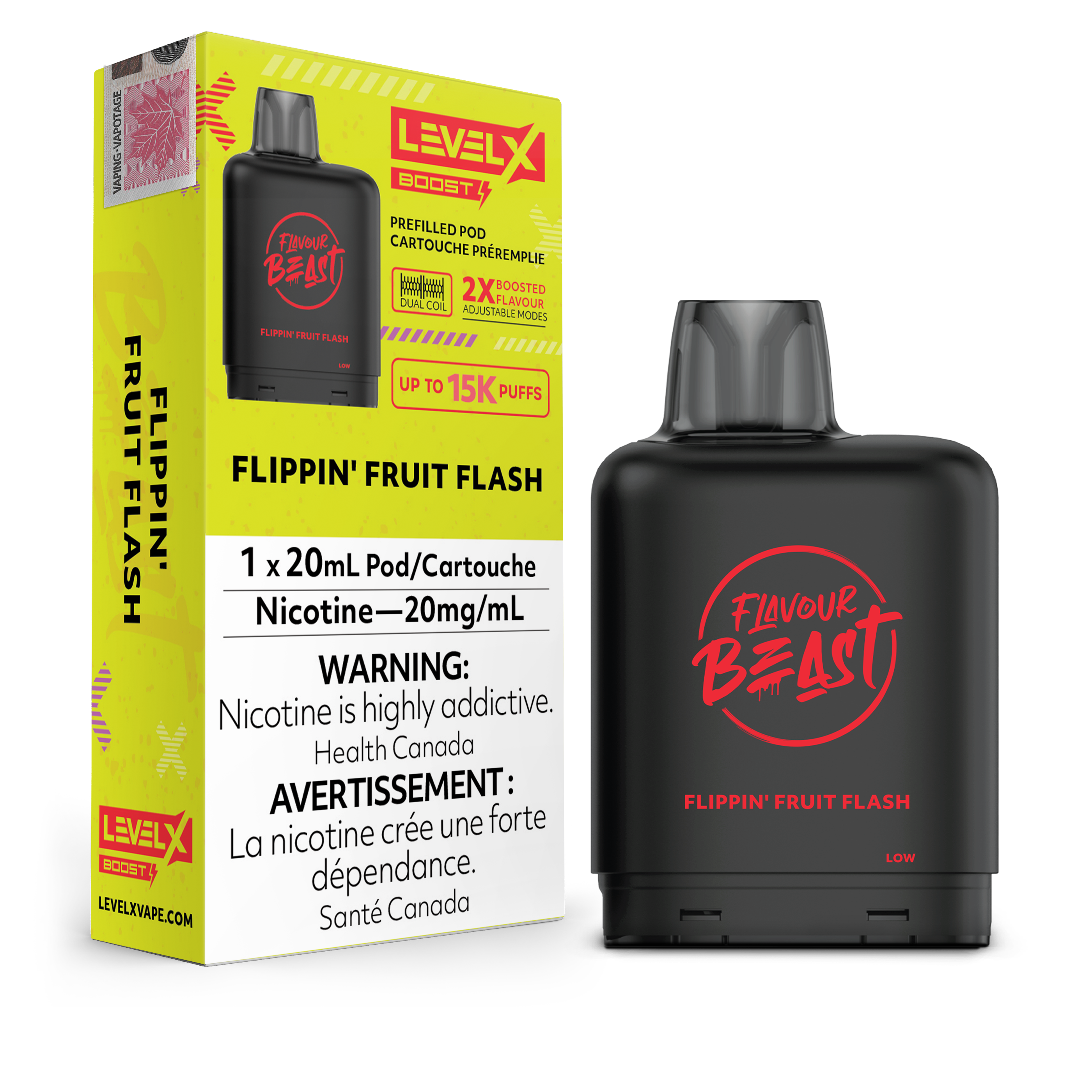 Level X - Flavour Beast Boost Pods (15k puffs)