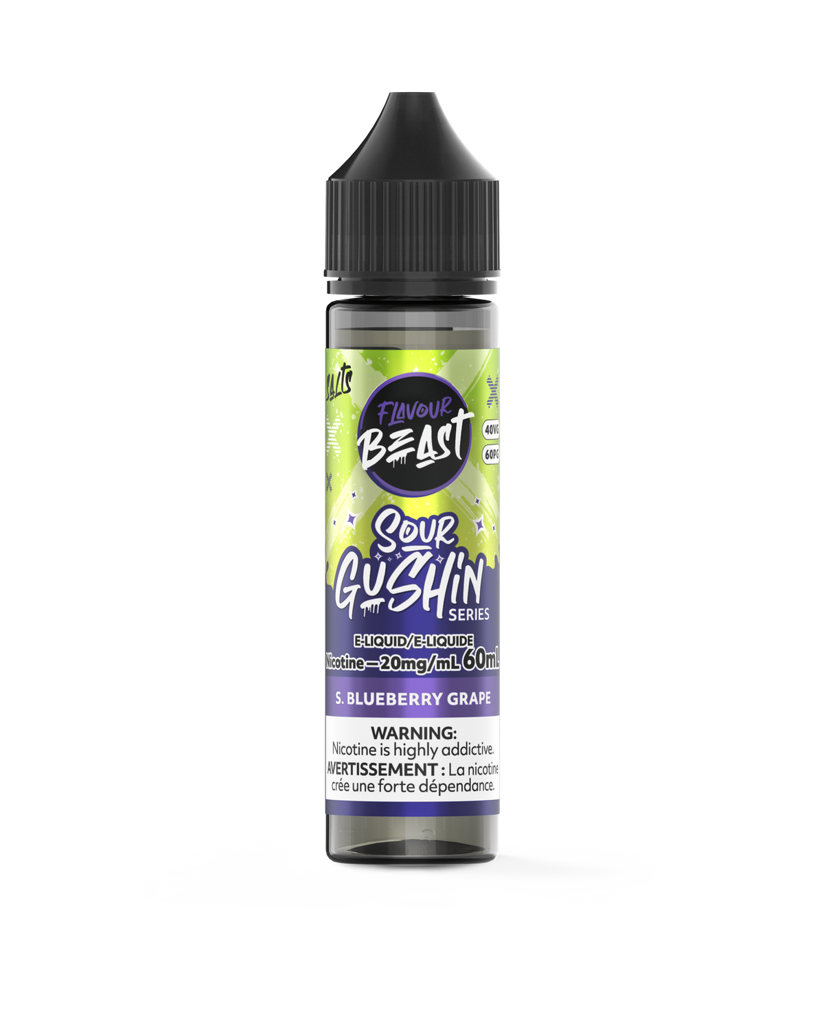 Sour Gushin S. Blueberry Grape by Flavour Beast Salt - 60ml