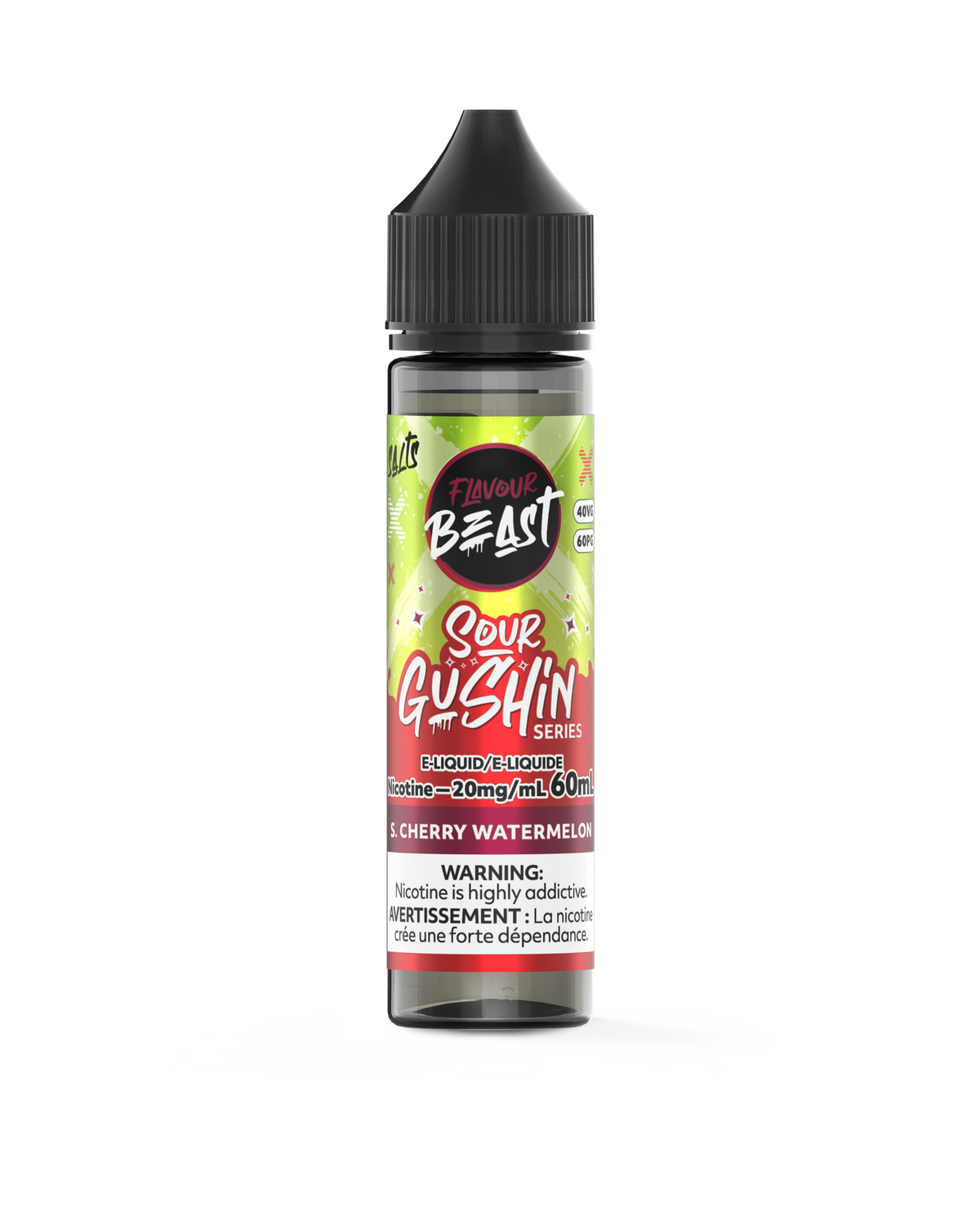 Sour Gushin S. Cherry Watermelon by Flavour Beast Salt - 60ml