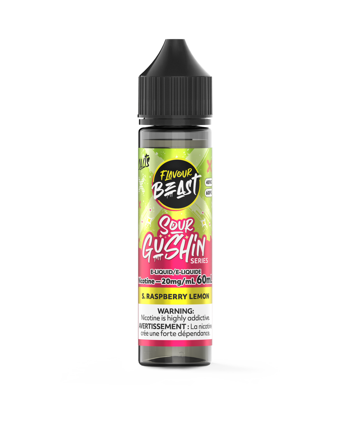 Sour Gushin S. Raspberry Lemon by Flavour Beast Salt - 60ml