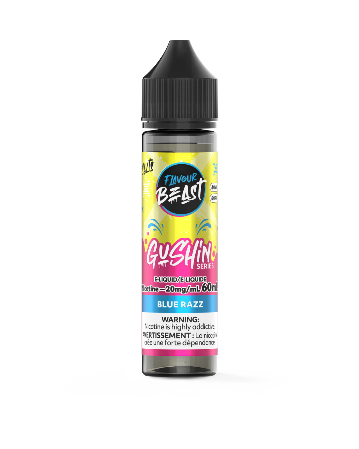 Gushin Blue Razz by Flavour Beast Salt - 60ml