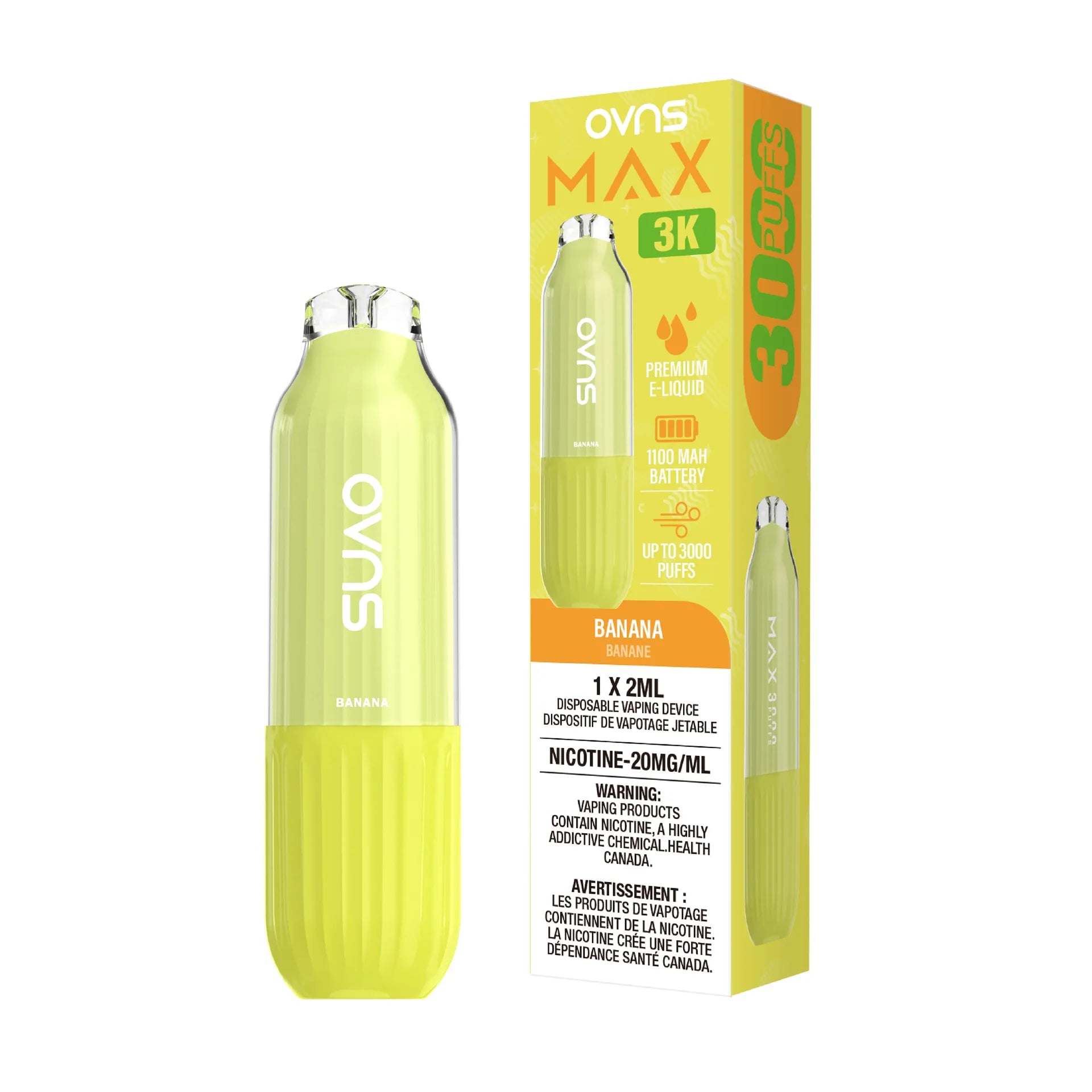 Banana Ovns Max - Disposable 3K by OVNS