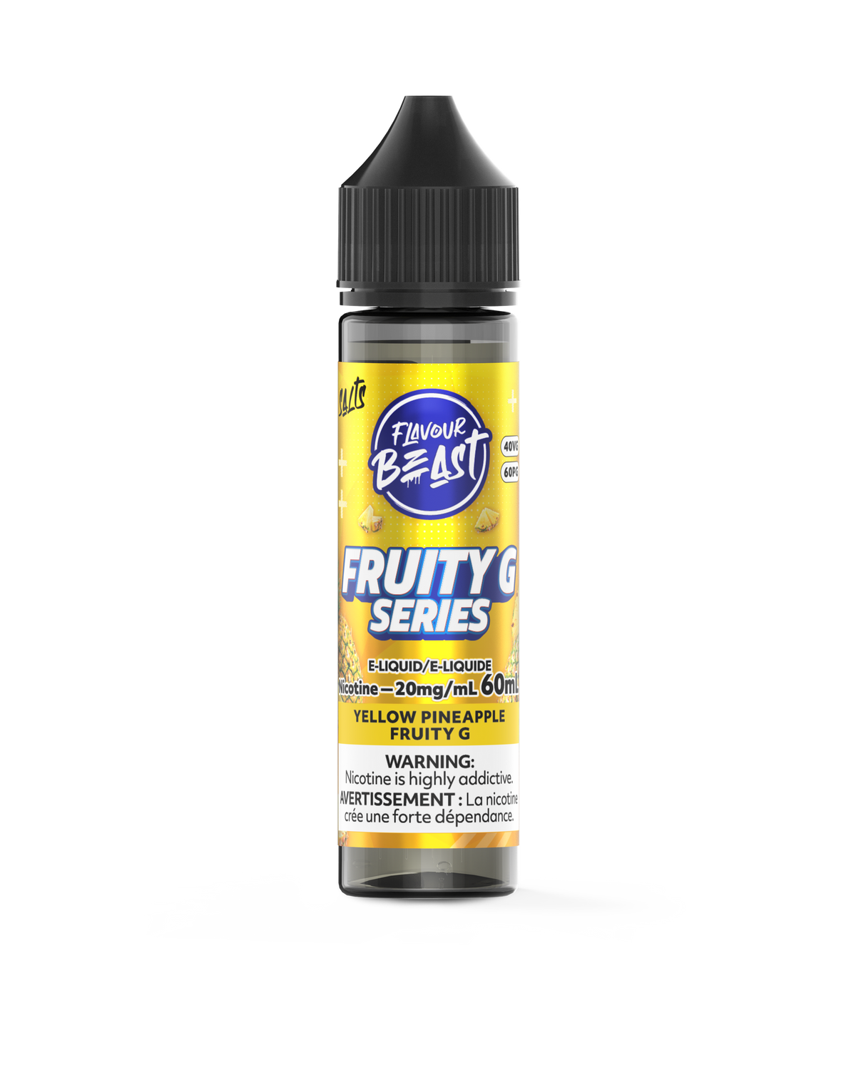 Yellow Pineapple Fruity G by Flavour Beast Salt - 60ml