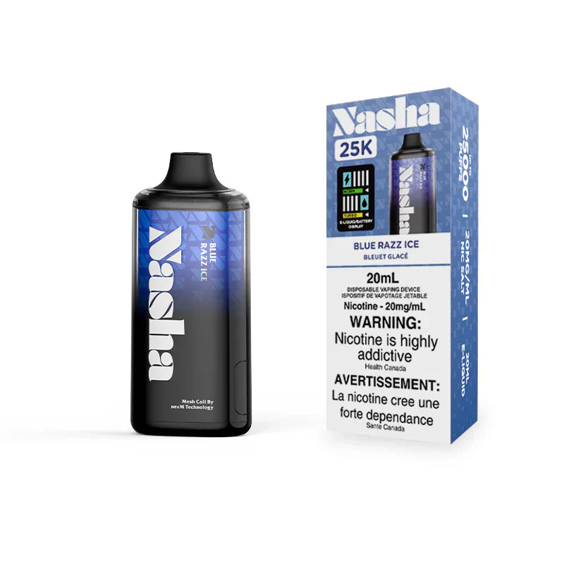 Blue Razz Ice Nasha 25K - Disposable Vape