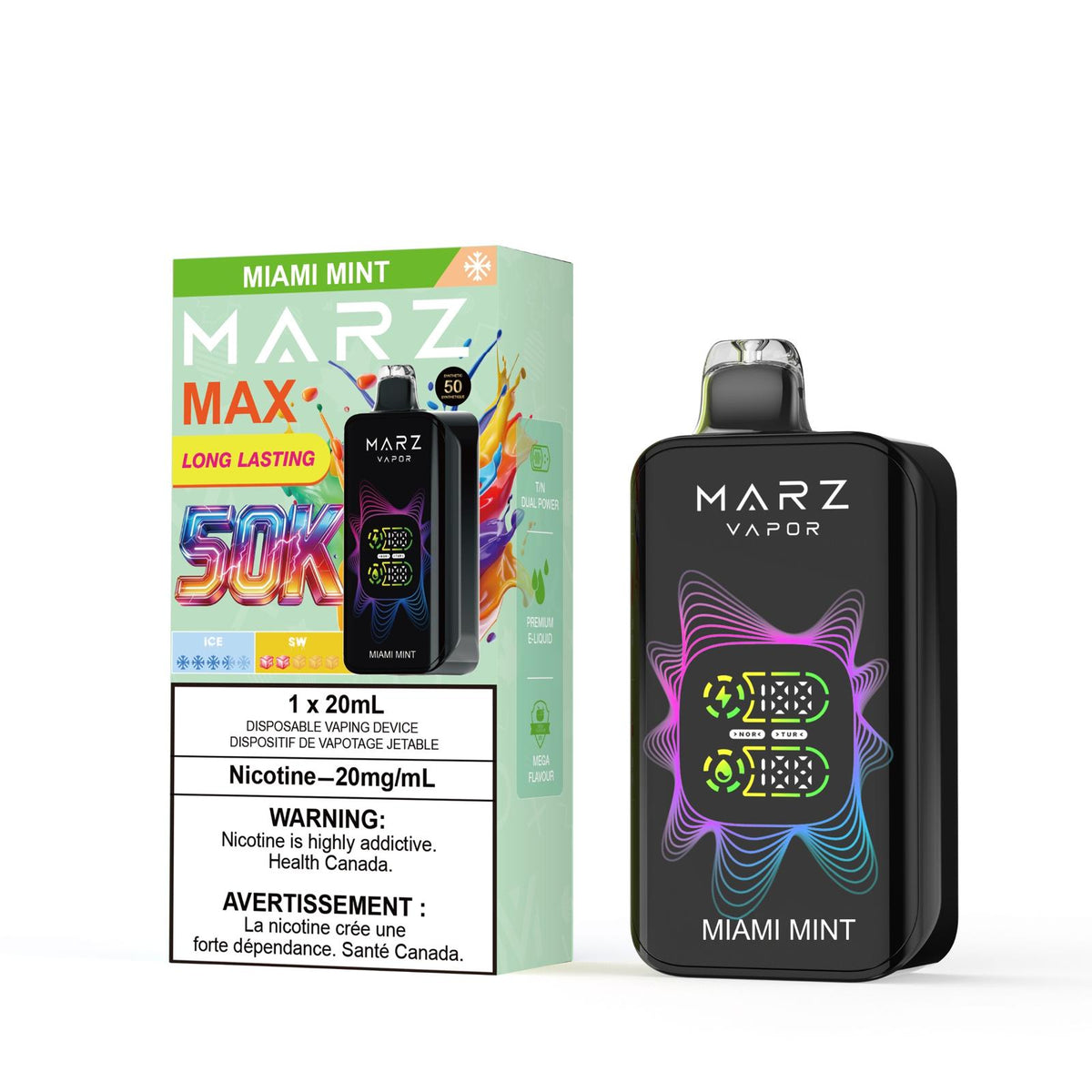 Miami Mint Marz Max - Disposable 50K (Bold 50)