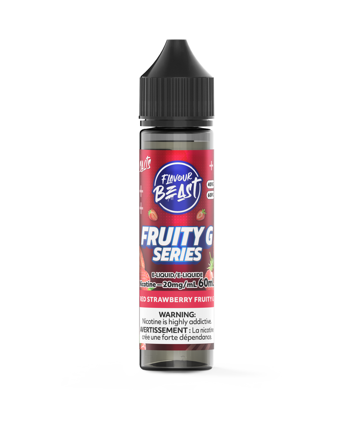 Red Strawberry Fruity G by Flavour Beast Salt - 60ml