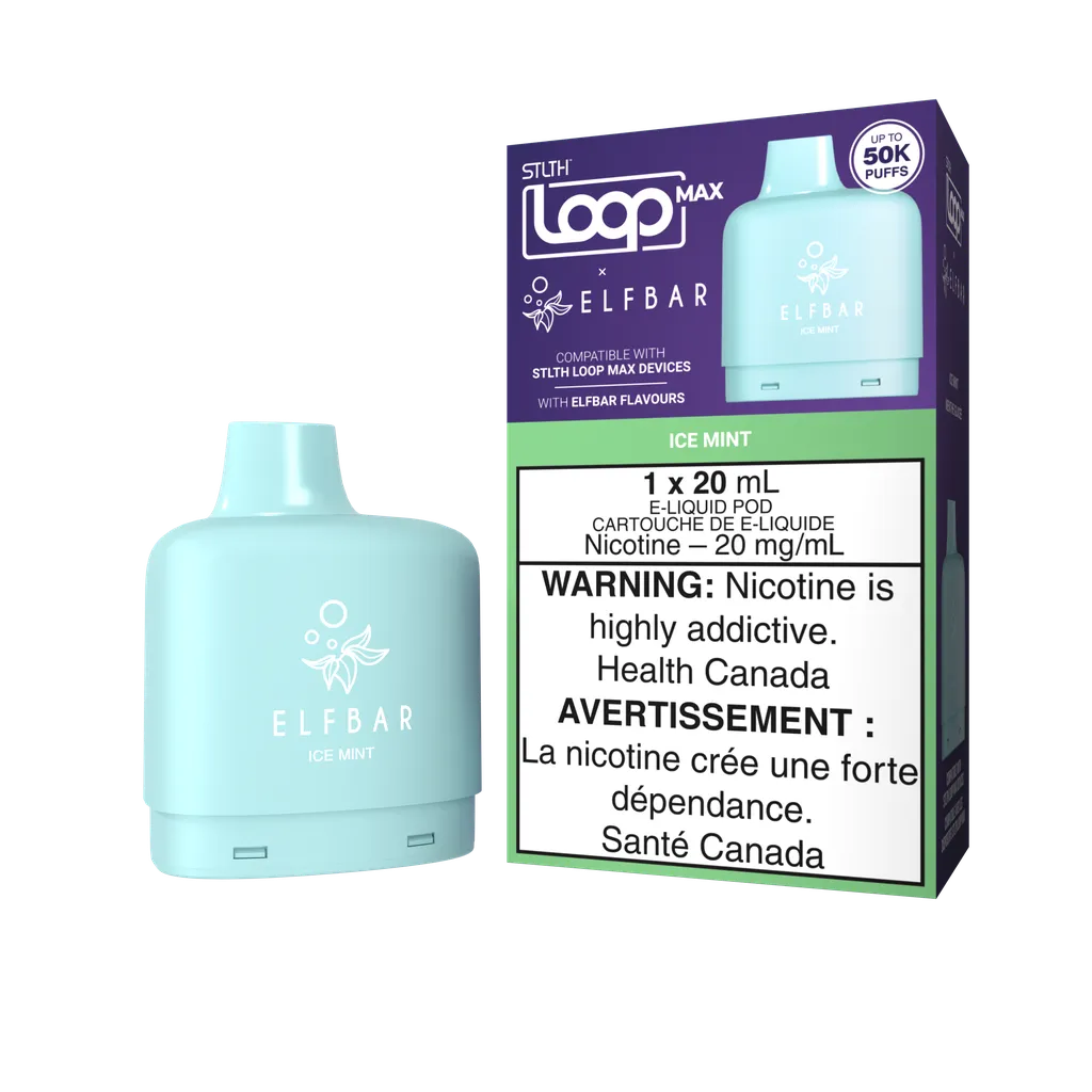 Ice Mint Stlth Loop Max x Elf Bar Pod 50K by STLTH LOOP MAX x ELFBAR