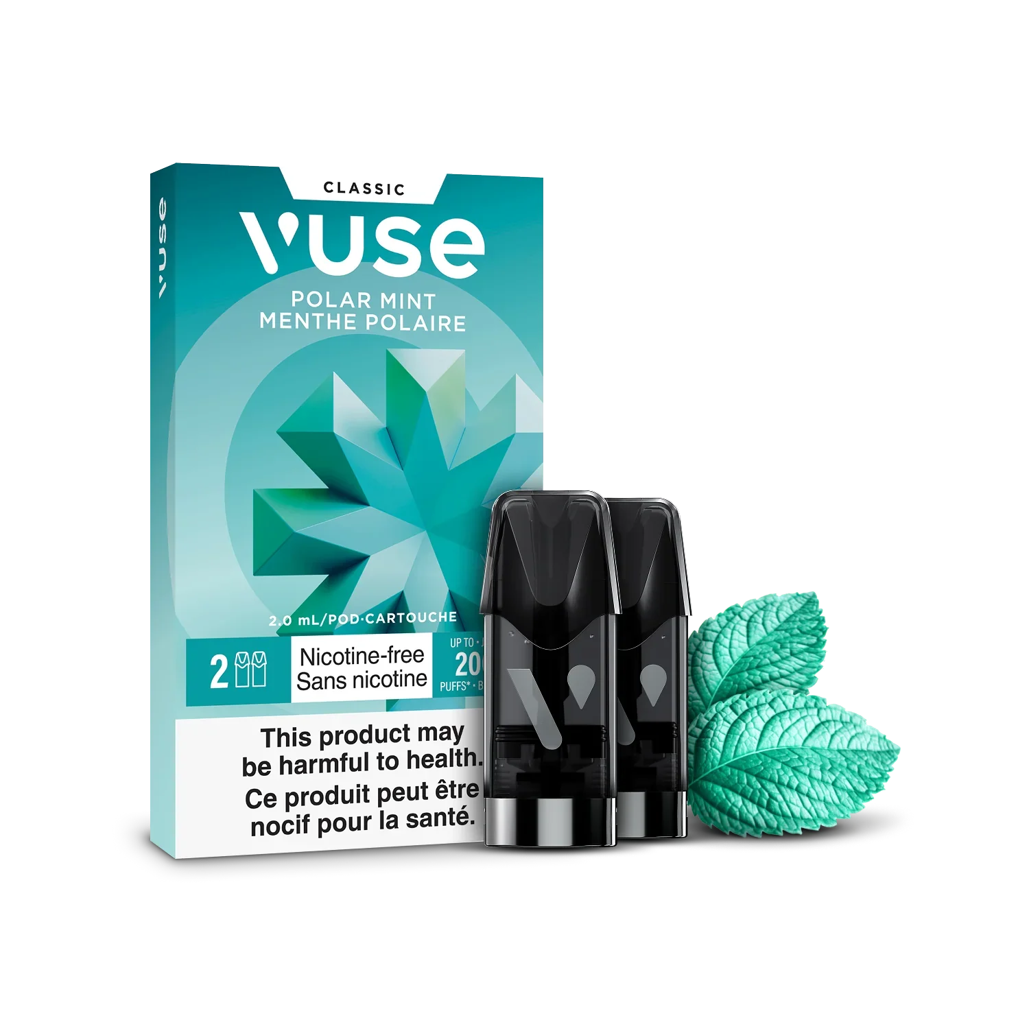 Polar Mint Zero Nic Vuse Pods Classic