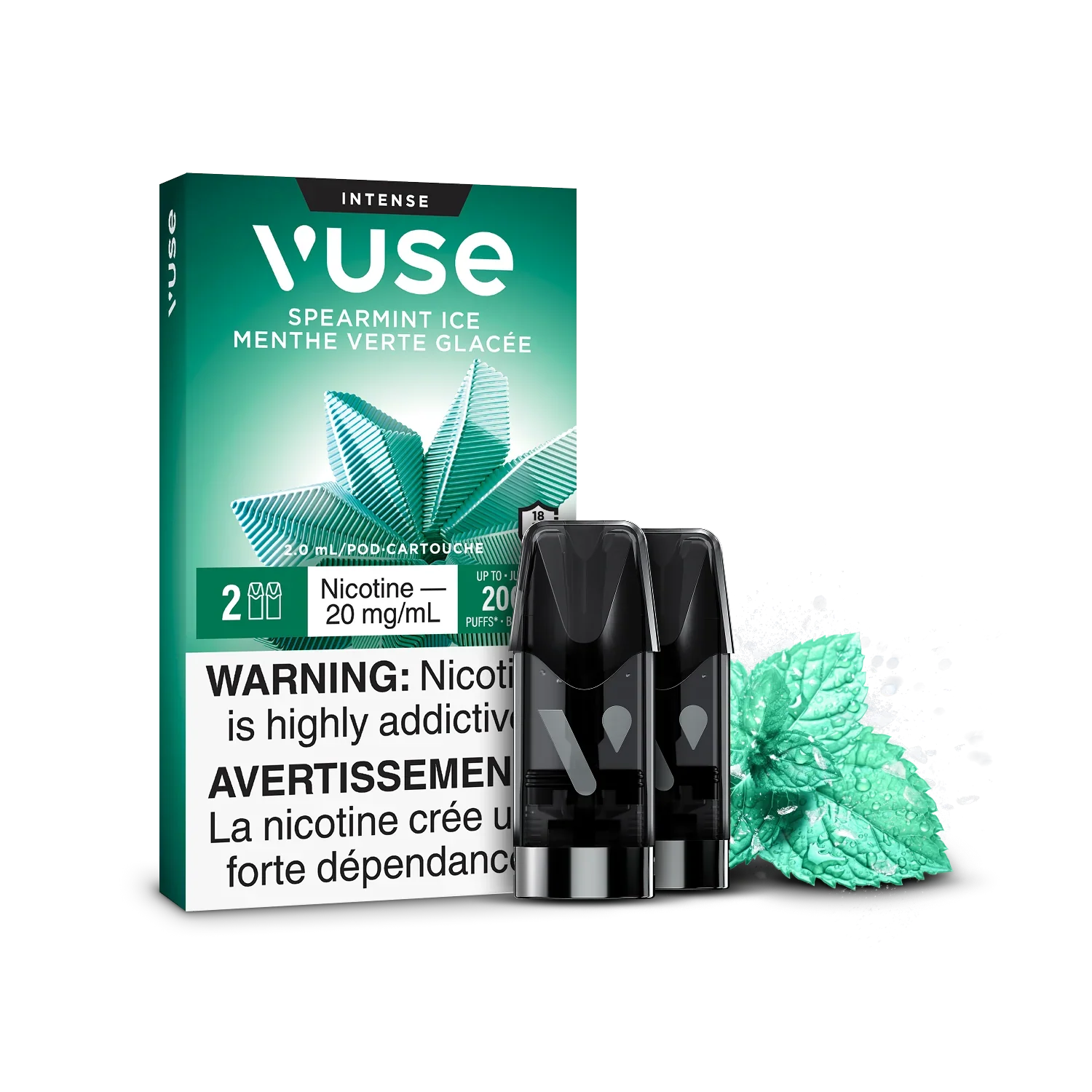 Spearmint Ice Vuse Pods Intense