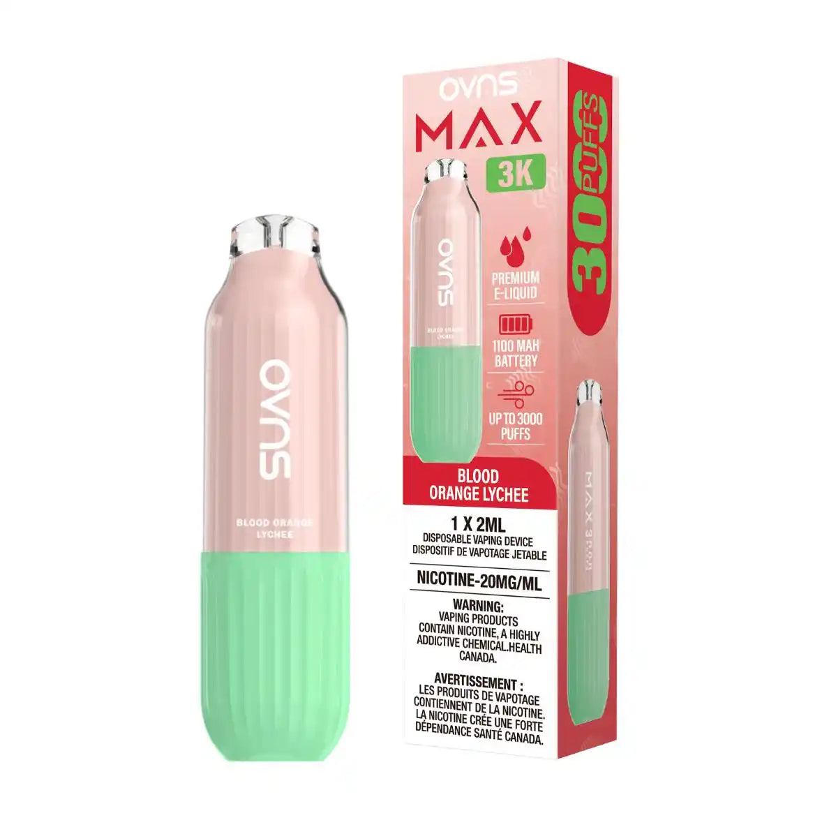 Blood Orange Lychee Ovns Max - Disposable 3K