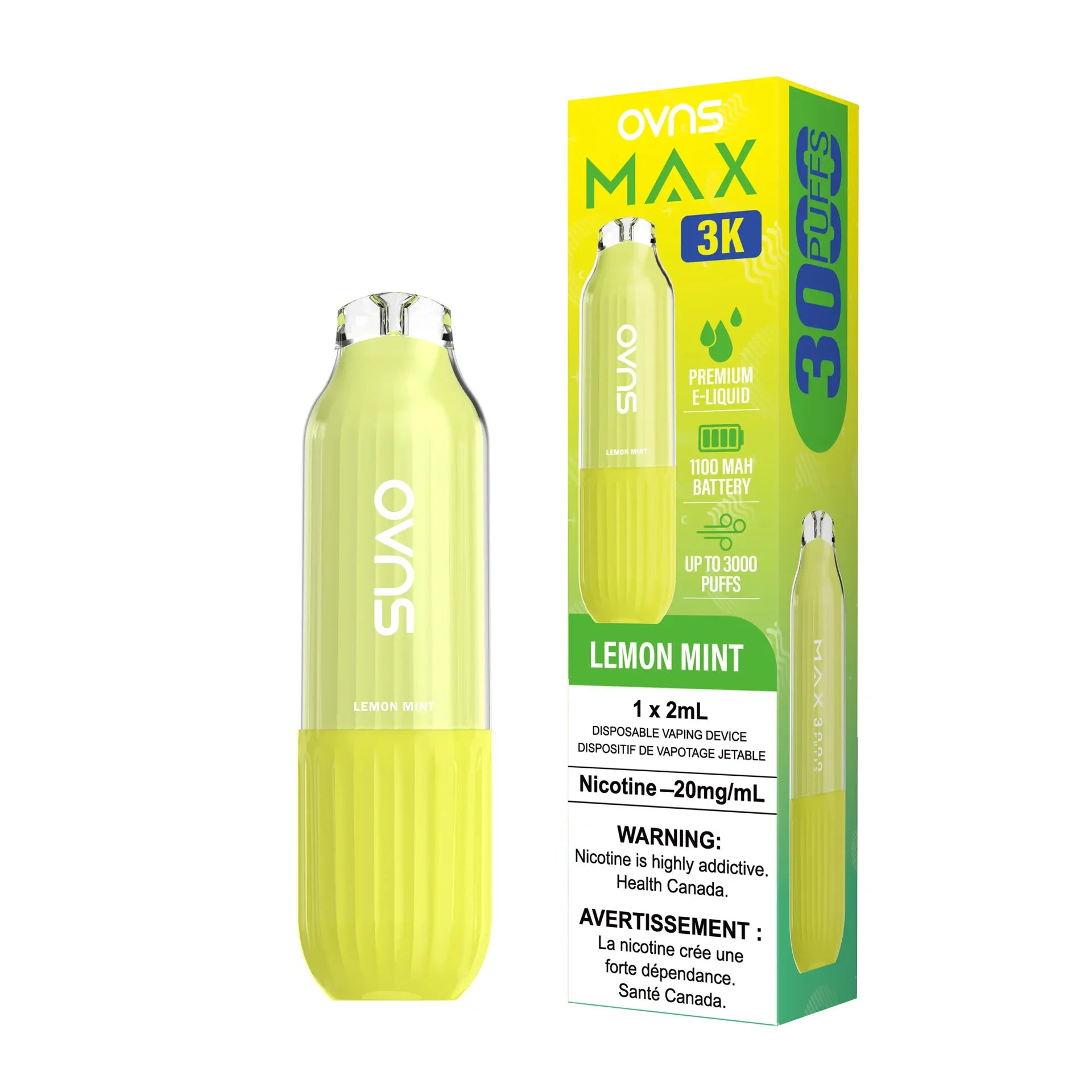Lemon Mint Ovns Max - Disposable 3K by OVNS