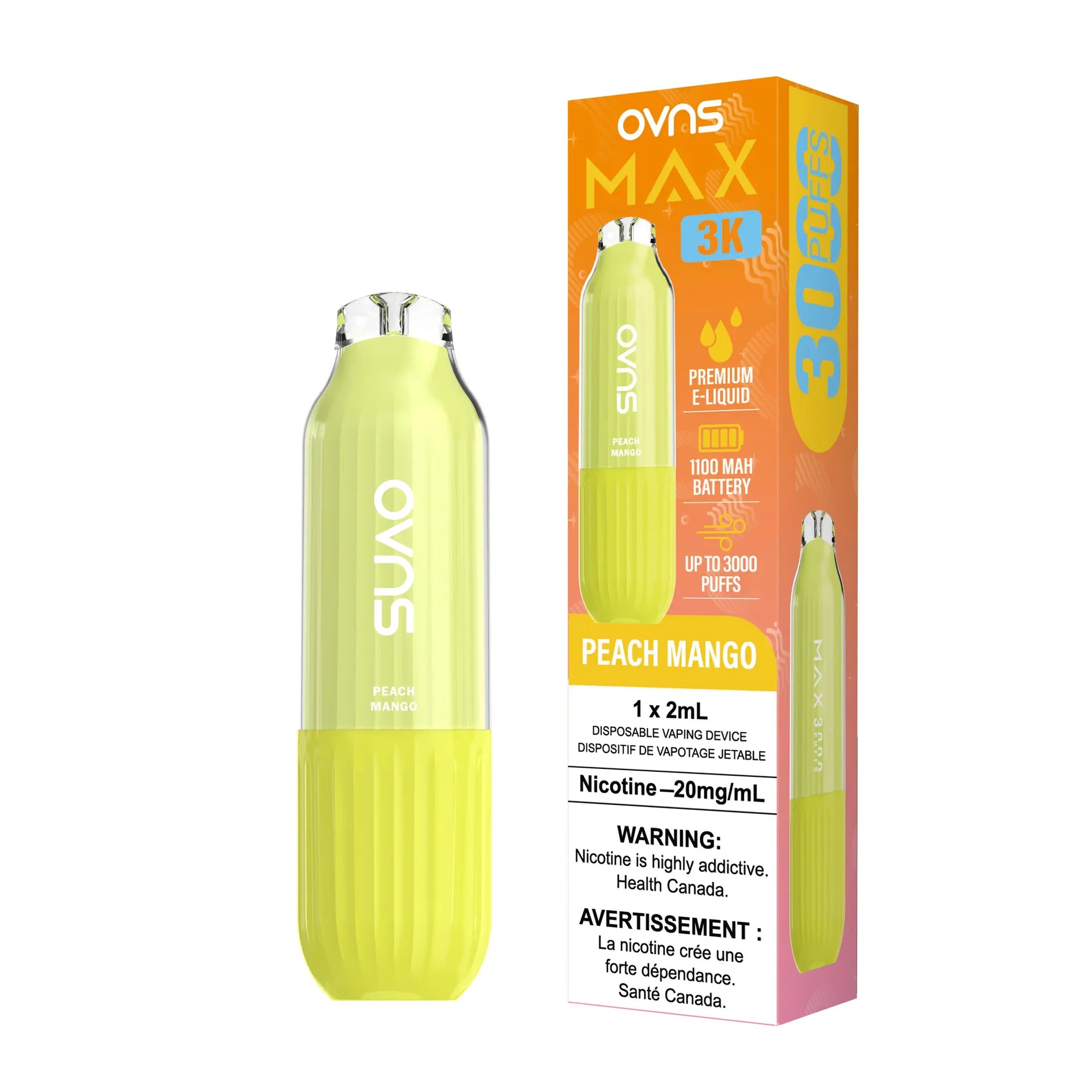 Peach Mango Ovns Max - Disposable 3K by OVNS
