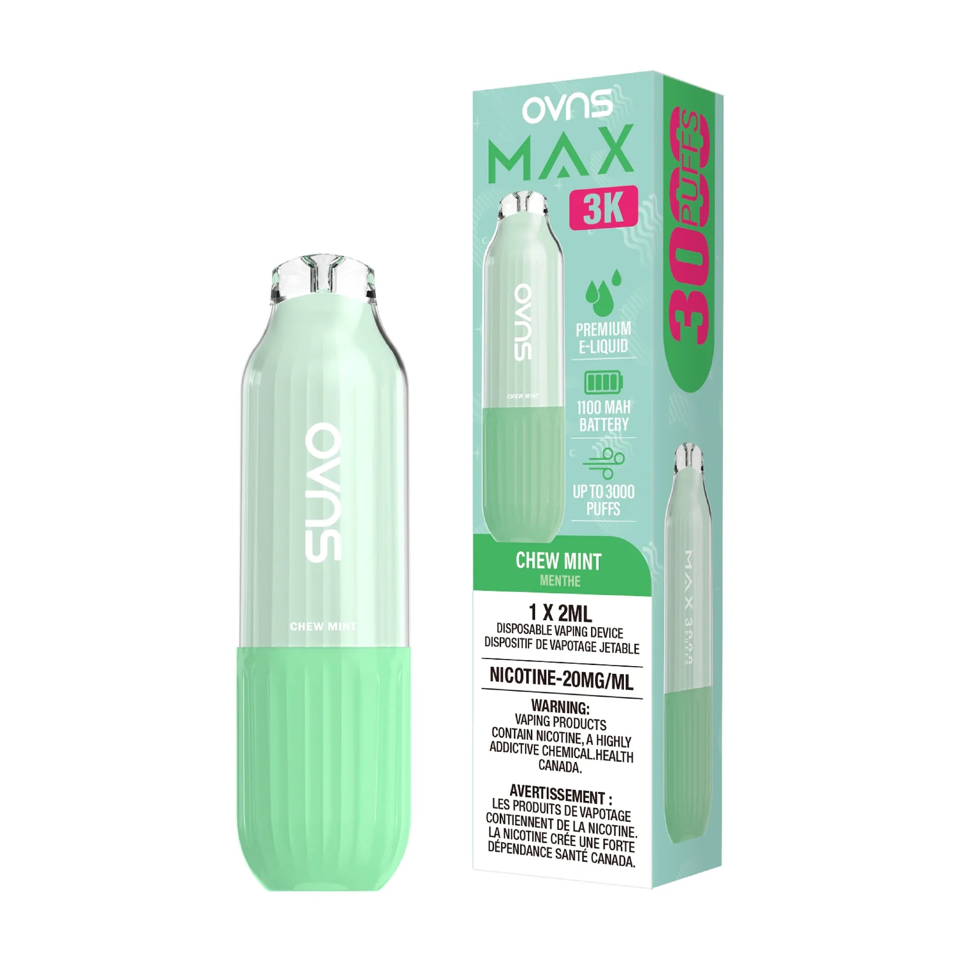 Chew Mint Ovns Max - Disposable 3K by OVNS